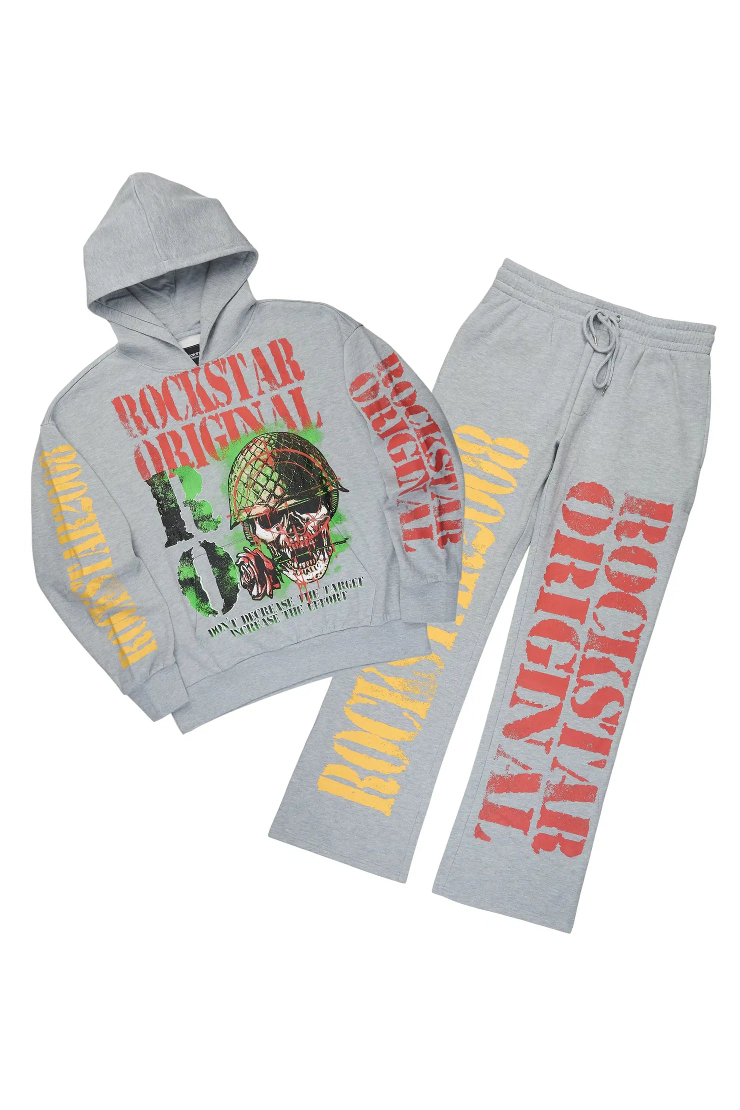 Killshot Romance Heather Grey Hoodie/Baggy Pant Track Set