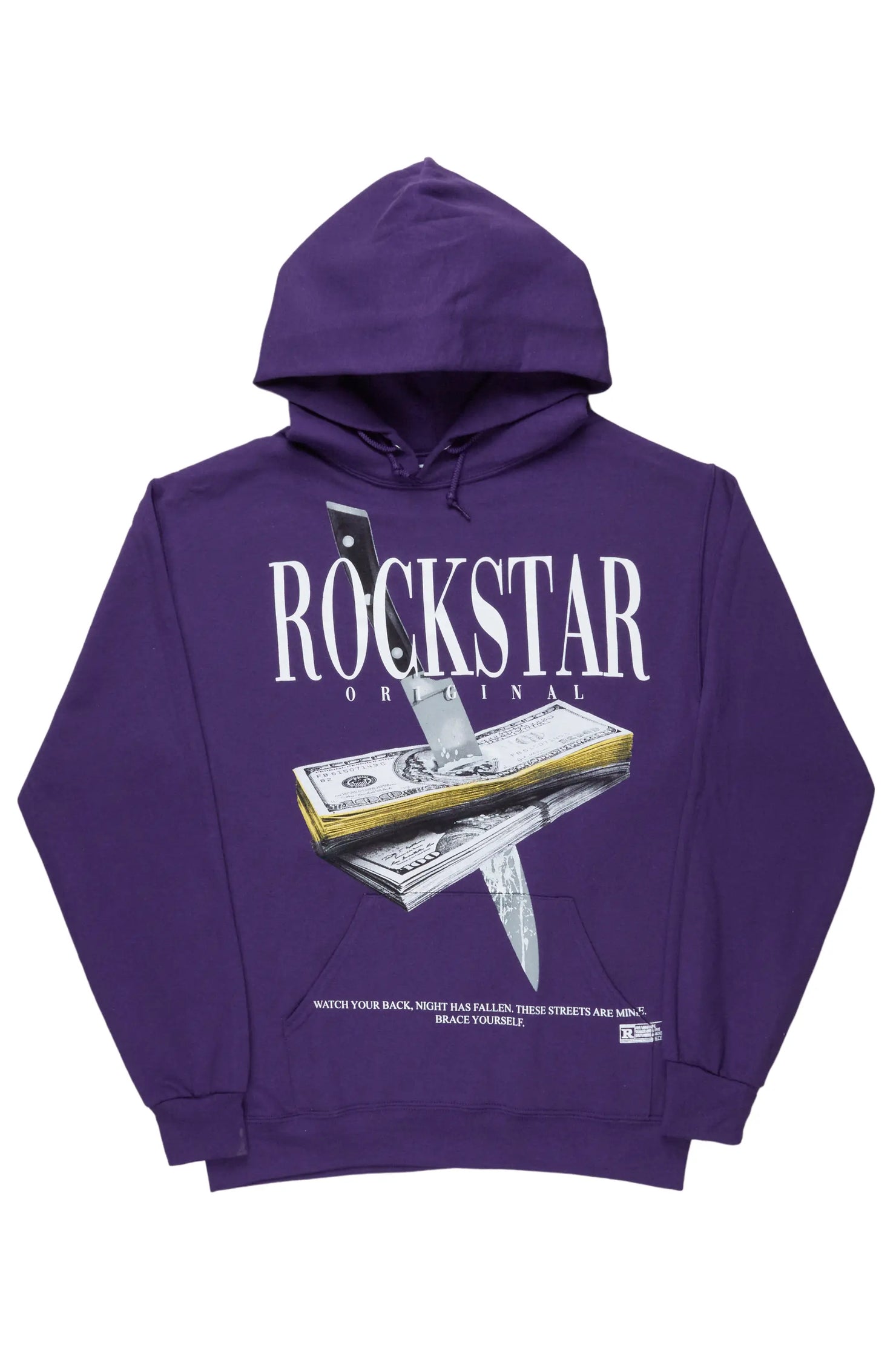 Dayte Nite Purple Graphic Hoodie