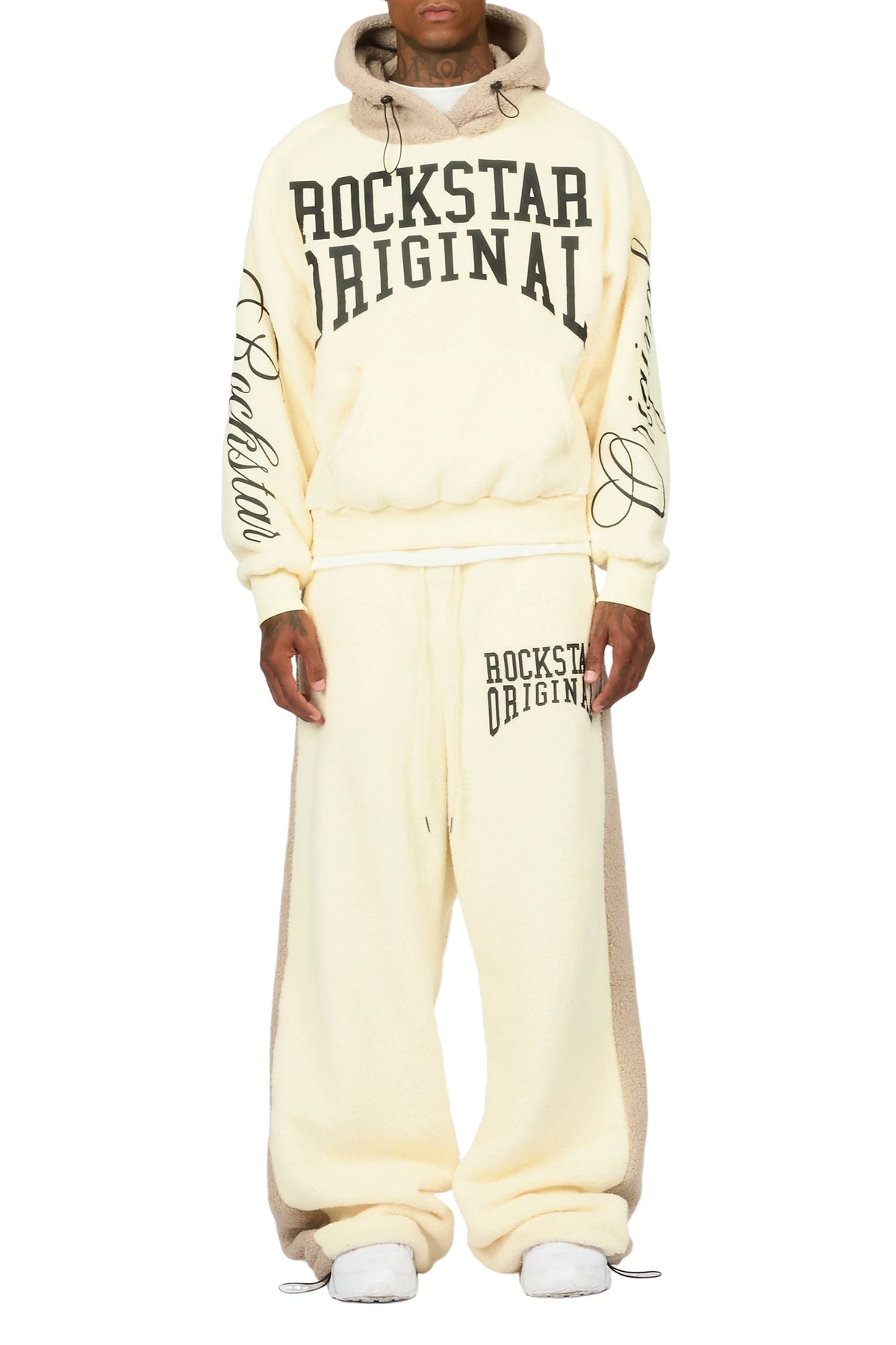 Divino Beige Hoodie/Jogger Track Set