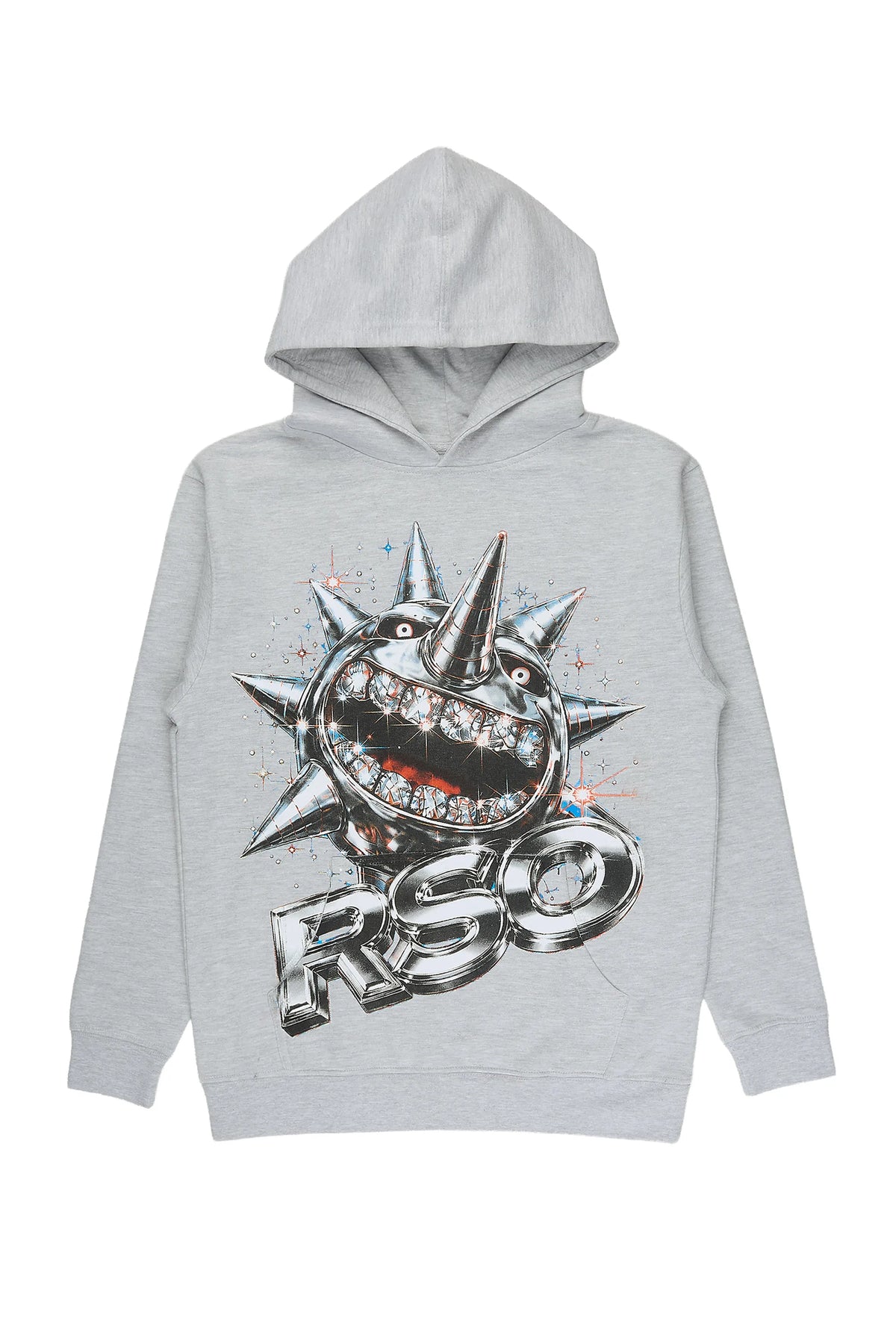 Boys Hagger Heather Grey Graphic Hoodie