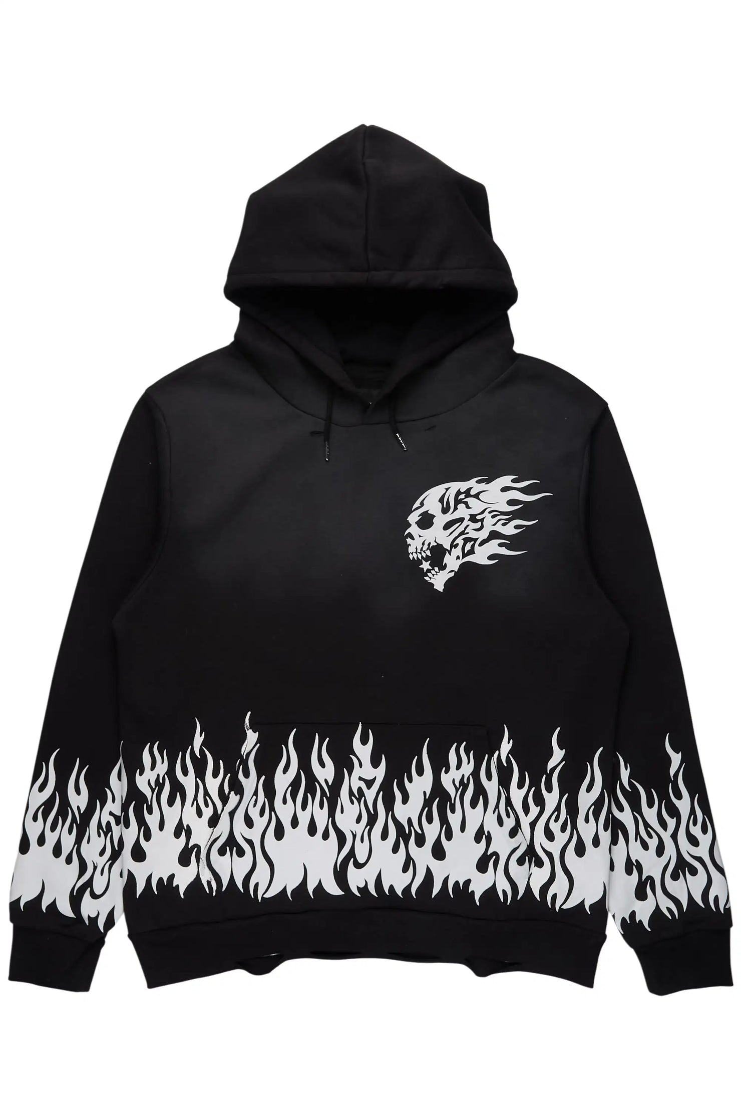 Bubble Black Graphic Relaxed Hoodie