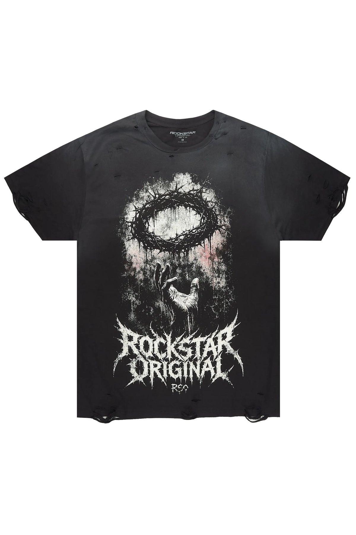 Callix Black Oversized Graphic T-Shirt