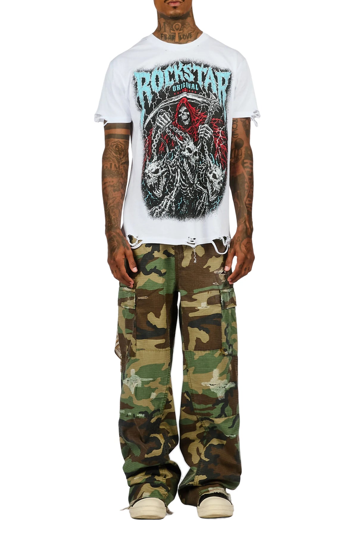 Bronsen Camo Baggy Fit Jean