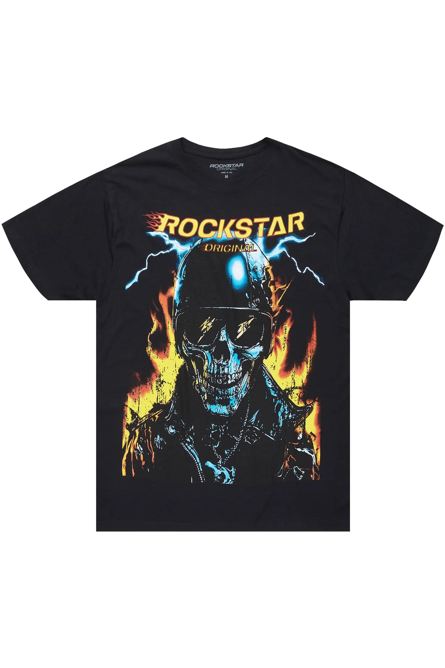 Balius Black Oversized Graphic T-Shirt