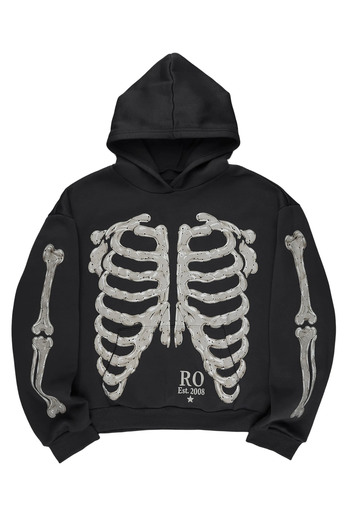 Boys Misrev Toddler Black/White Graphic Hoodie