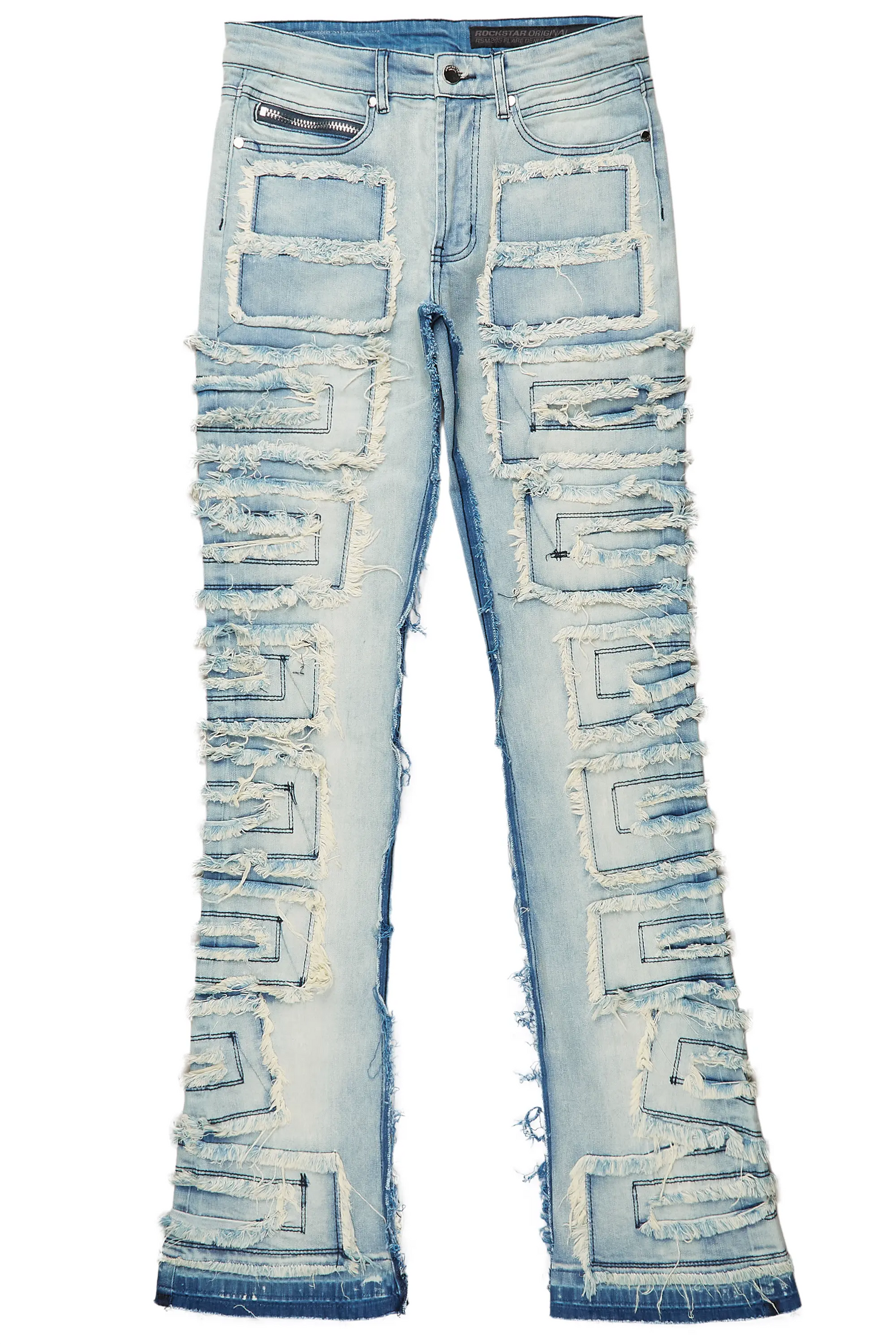 Wayland Blue Stacked Flare Jean