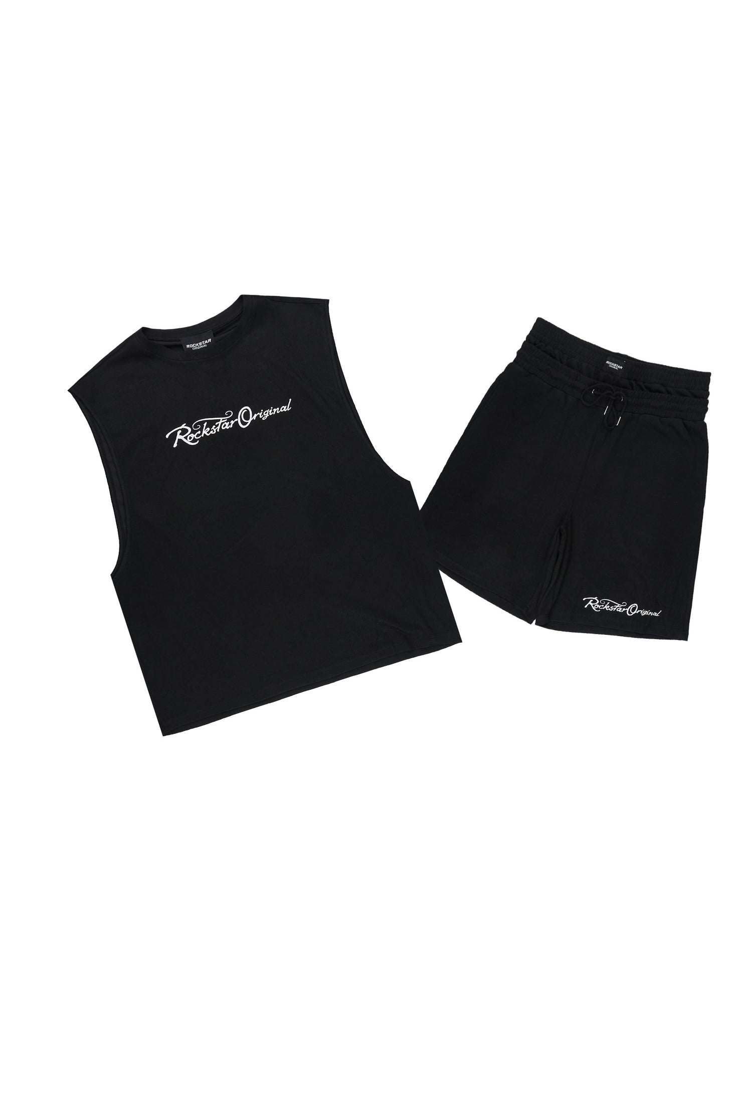 Levinson Black Muscle Tee/Short Set