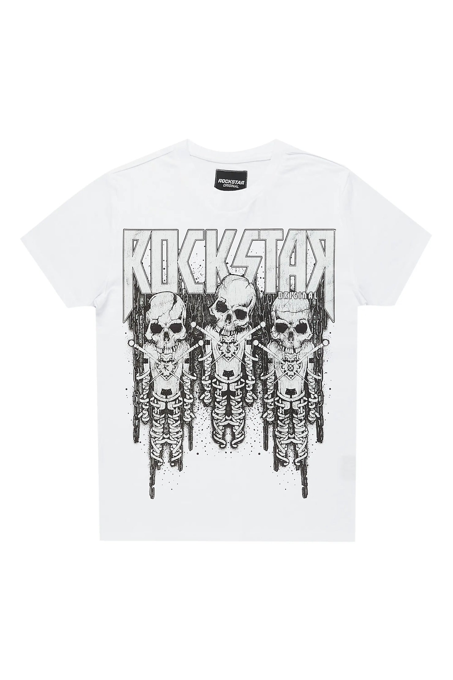 Boys Jothi White Graphic T-Shirt