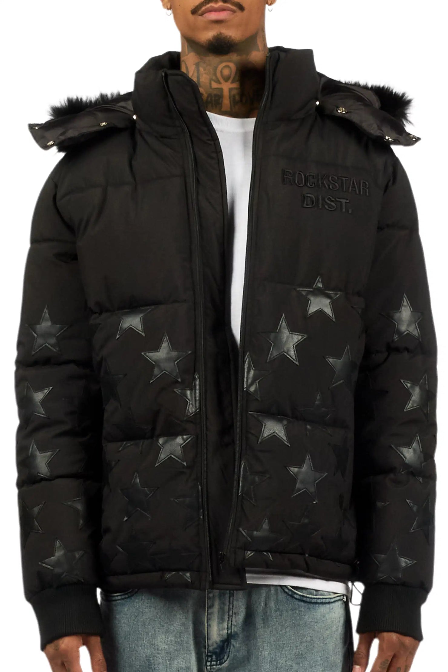 Starlane Black Puffer Jacket