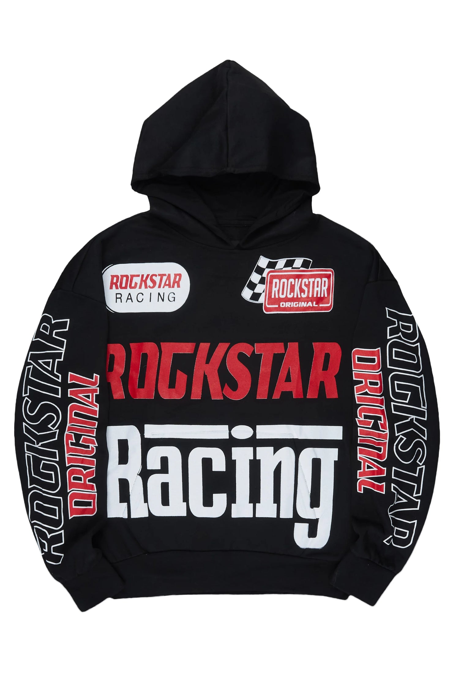 Spiller Black Graphic Hoodie