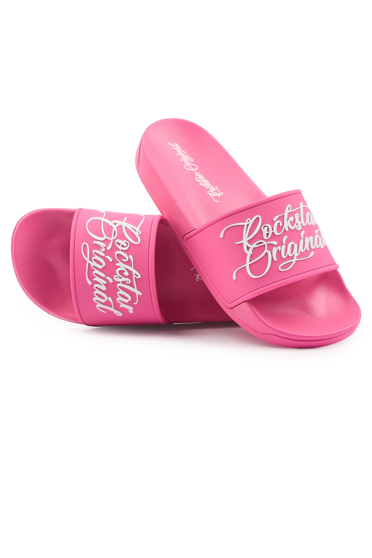 Jhournei Hot Pink Slides