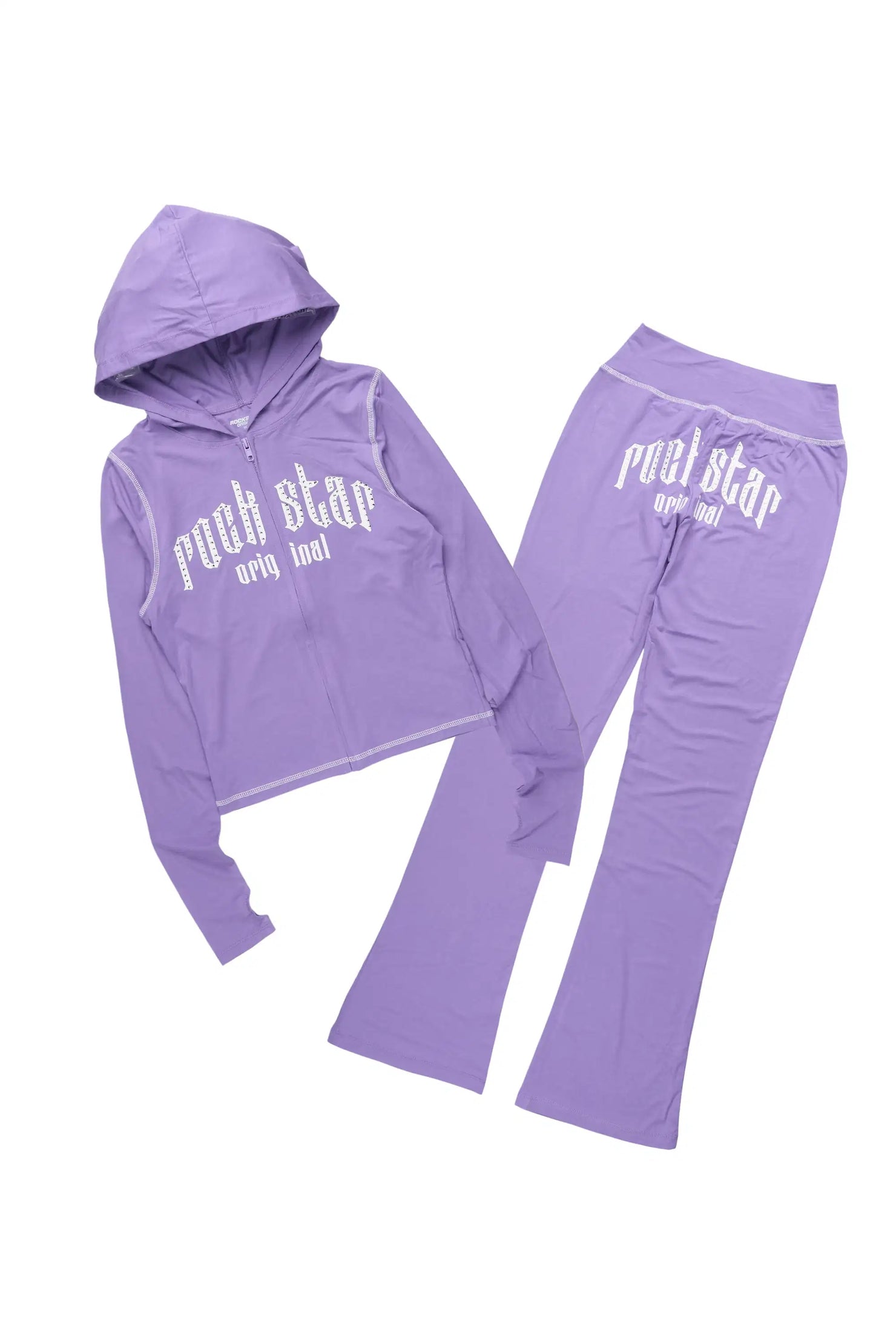 Zyriah Purple Rhinestone Lounge Trackset