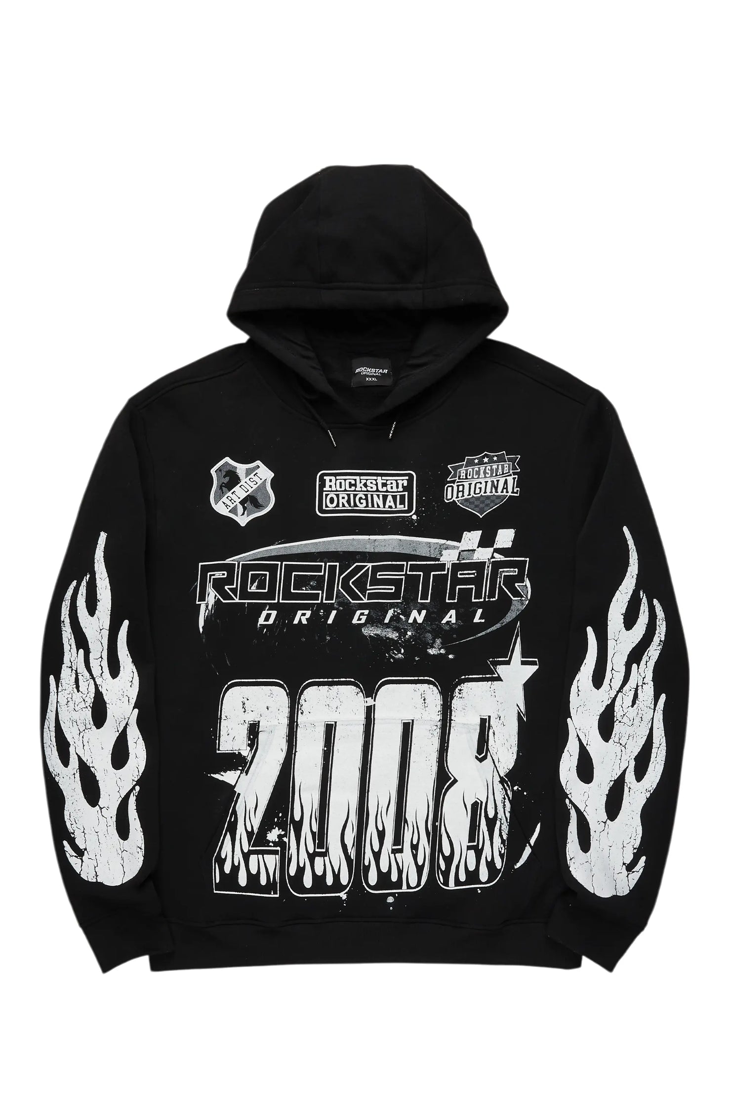 Amos Black Graphic Hoodie