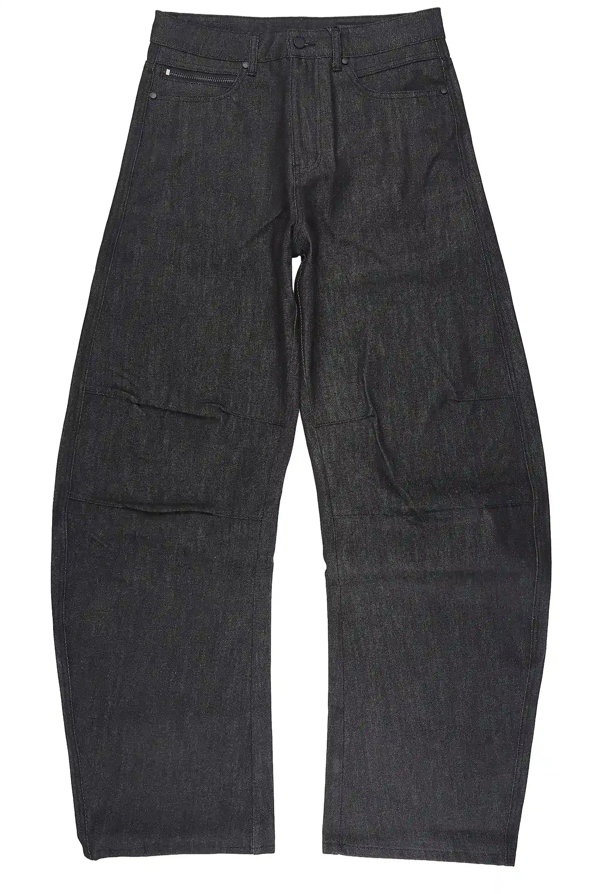 Fame Raw Black Barrel Fit Jean