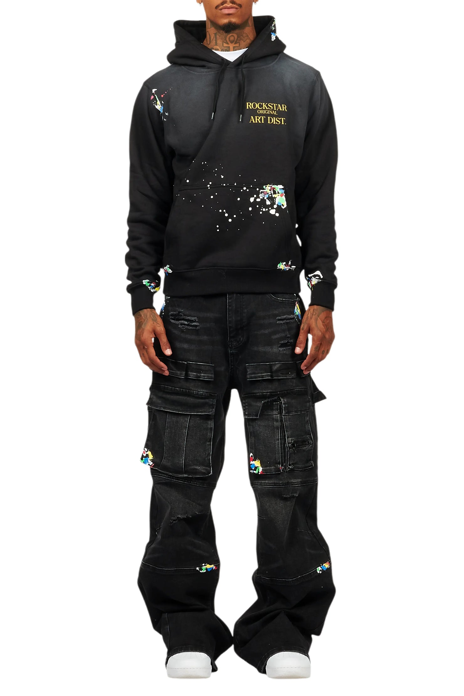 Art Dist Black Hoodie/Baggy Fit Jean Bundle