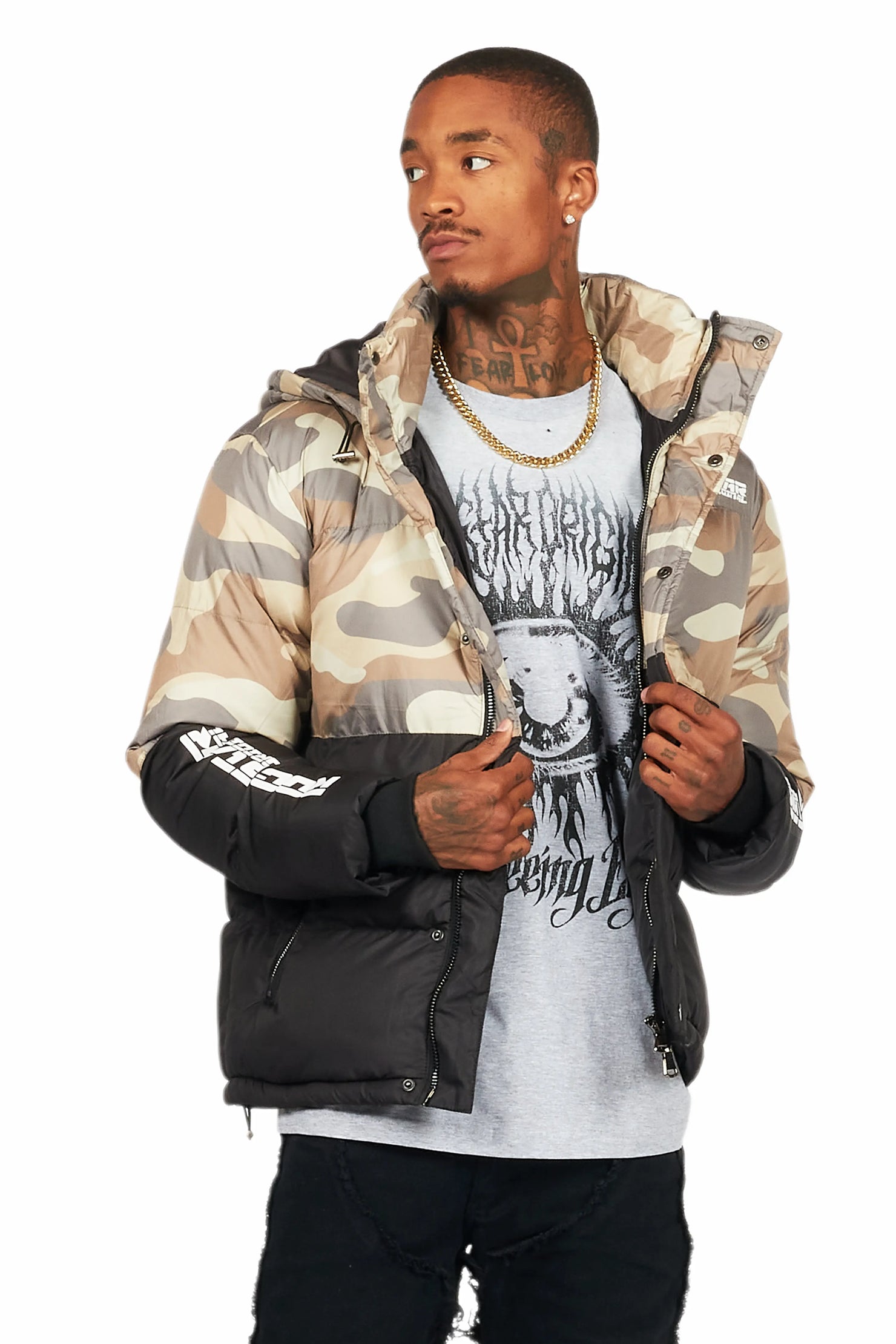 Jensen Camo Puffer Jacket