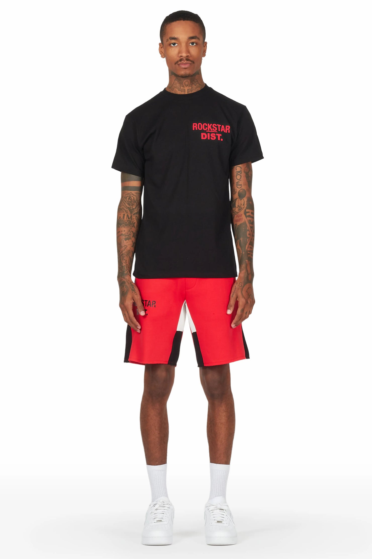 Buck 3.0 Black/Red T-Shirt Short Set