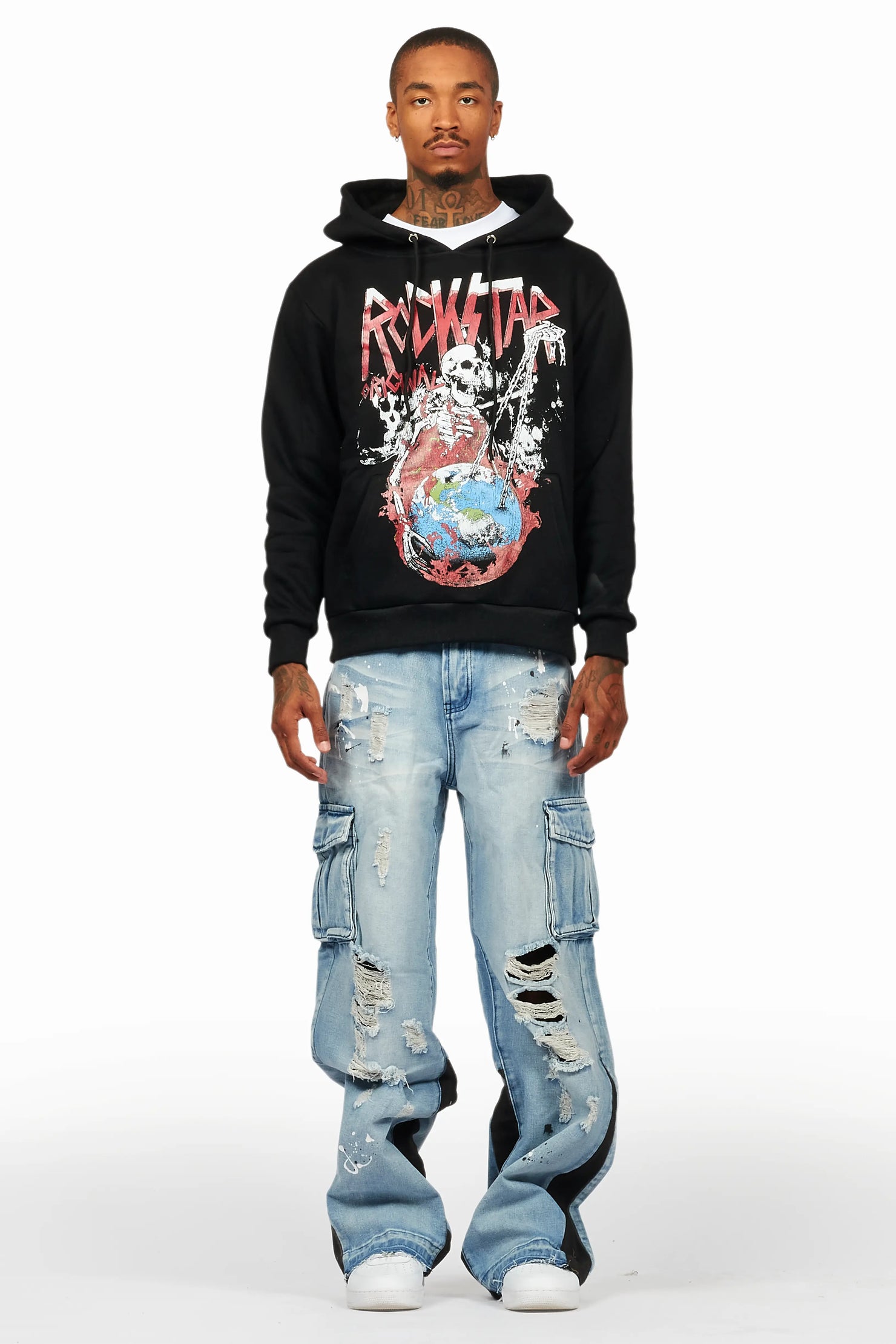 Barrett Black/Blue Hoodie/Baggy Fit Jean Bundle