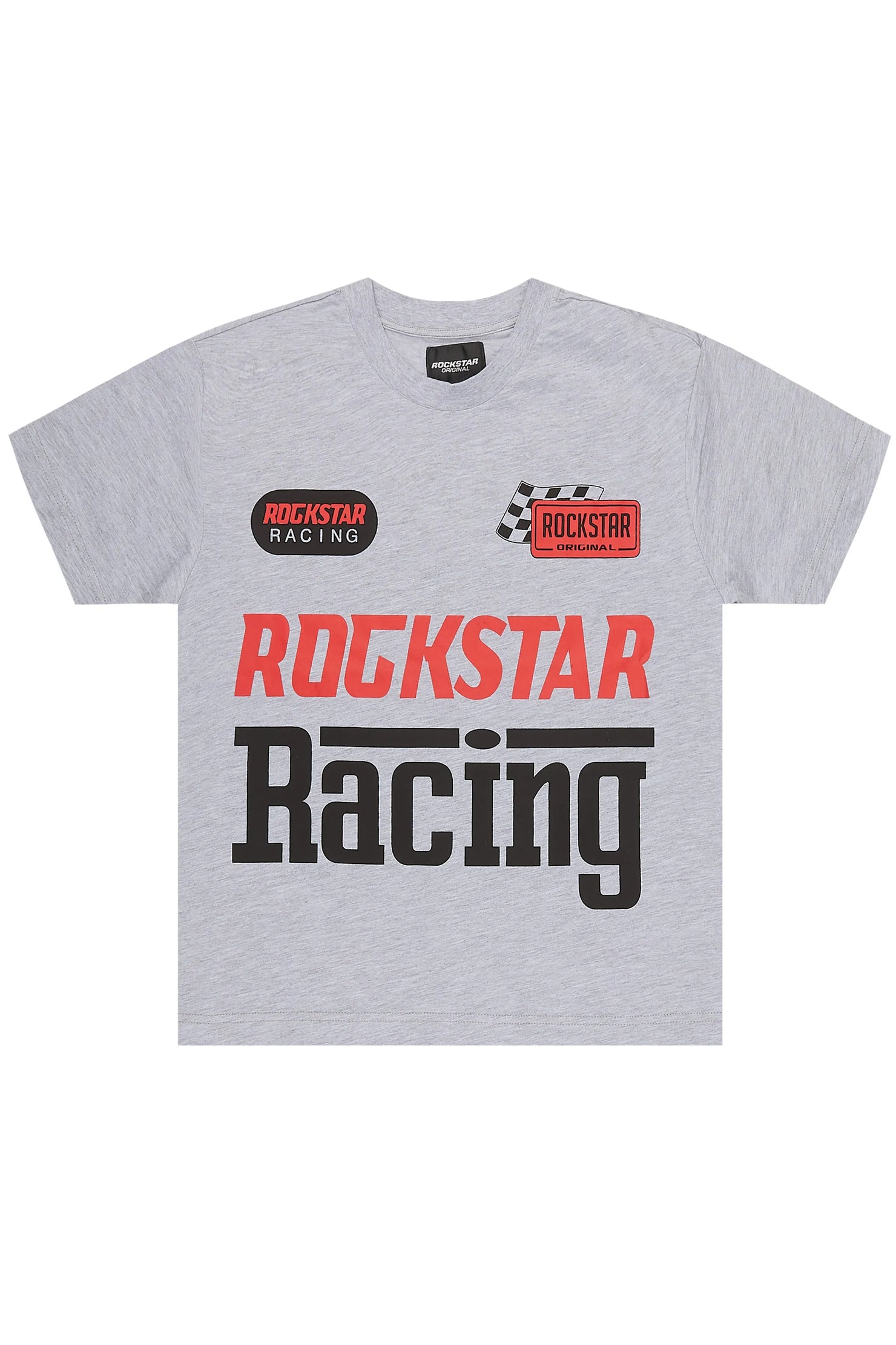 Boys Spiller Heather Grey Oversized T-Shirt
