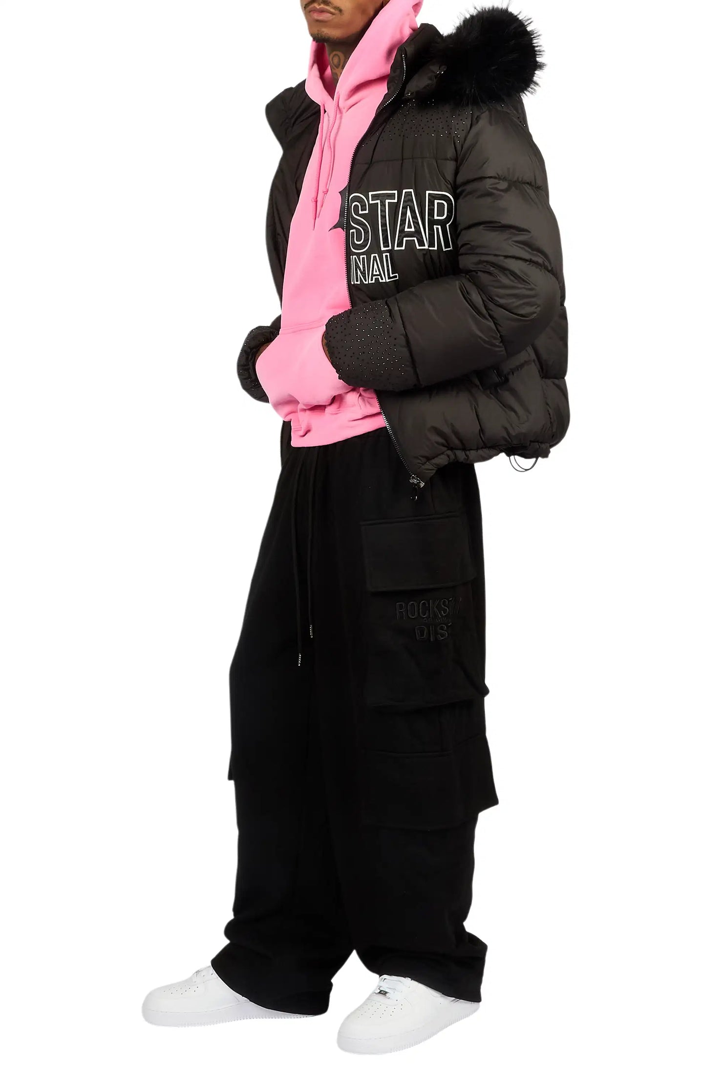 Lyrex Pink/Black Graphic Hoodie