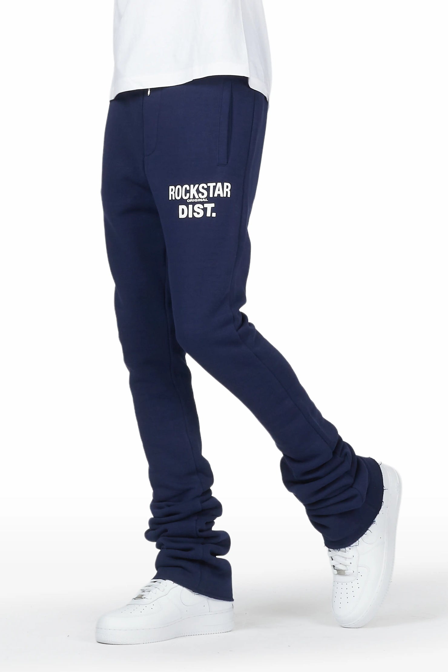 Alpine Navy Super Stacked Trackpant