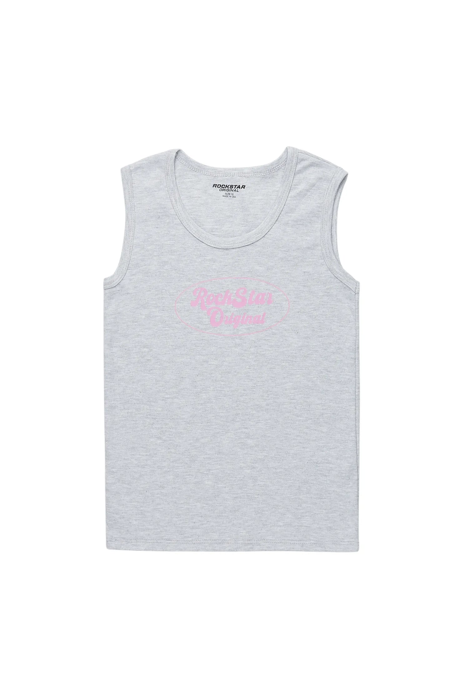 Girls Noir Heather Grey Tank Top