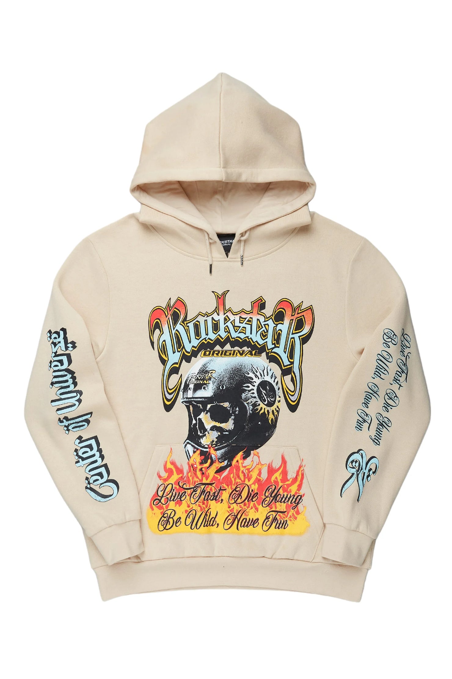 Alistair Beige Graphic Hoodie
