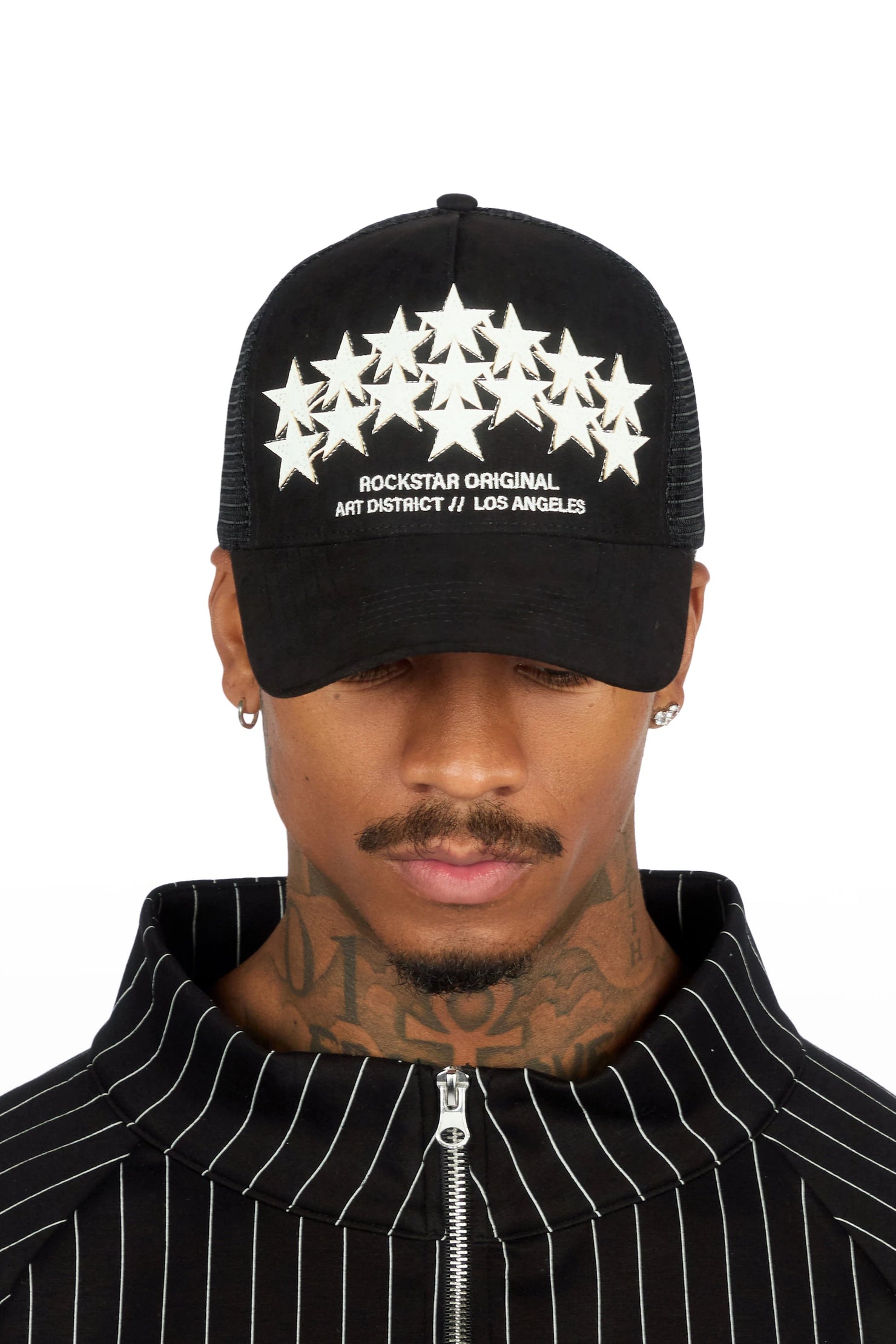 Kurve Black Rhinestone Trucker Hat