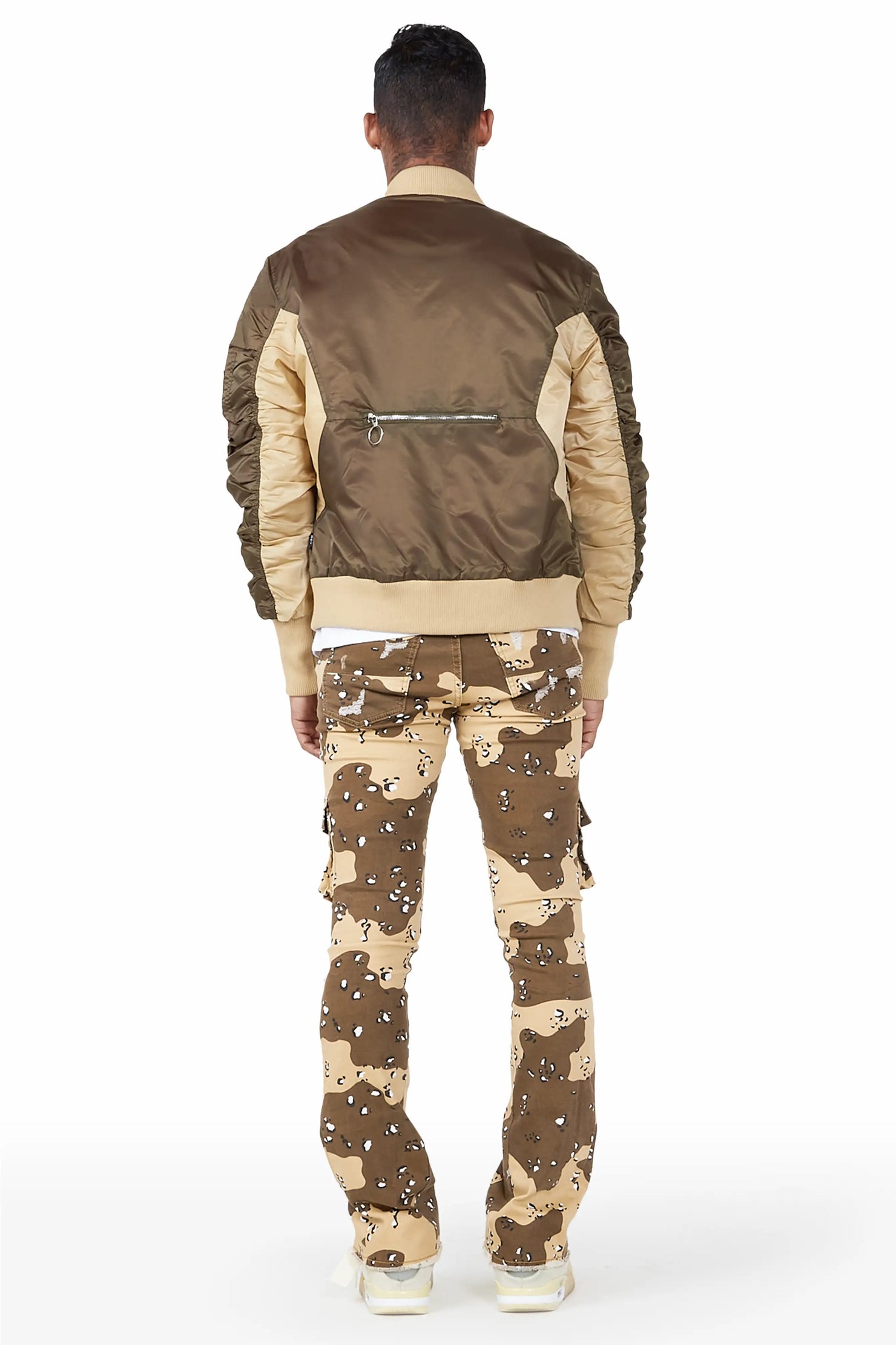 Kavita Olive/Khaki Bomber Jacket