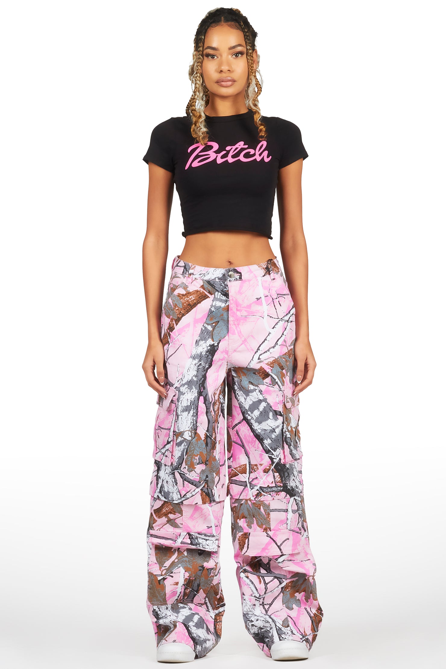 Kamara Black/Pink T-Shirt & Jean