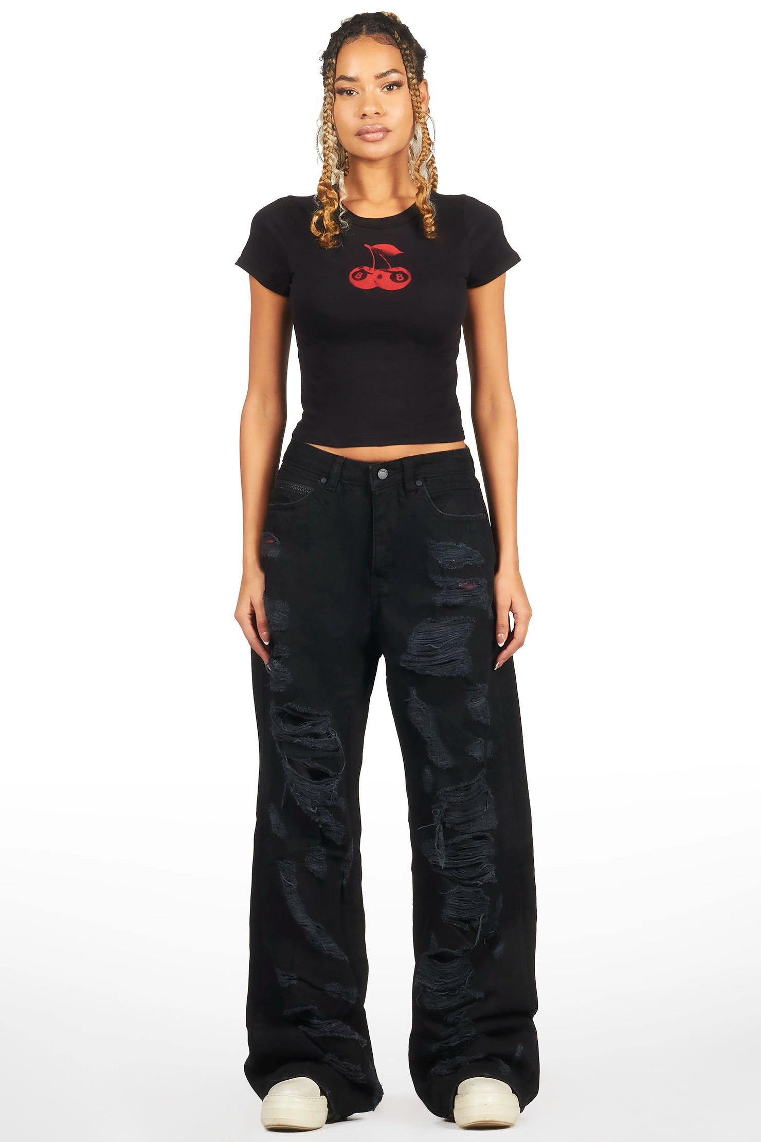 Tamyra Black Baggy Jean