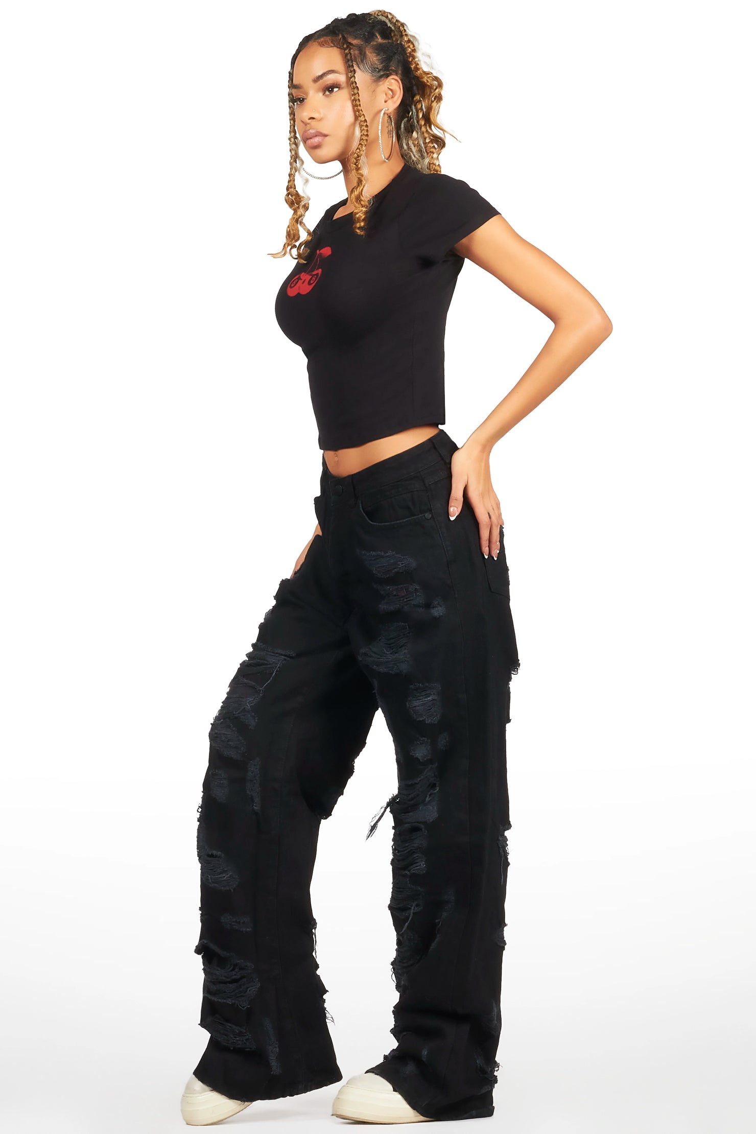 Tamyra Black Baggy Jean