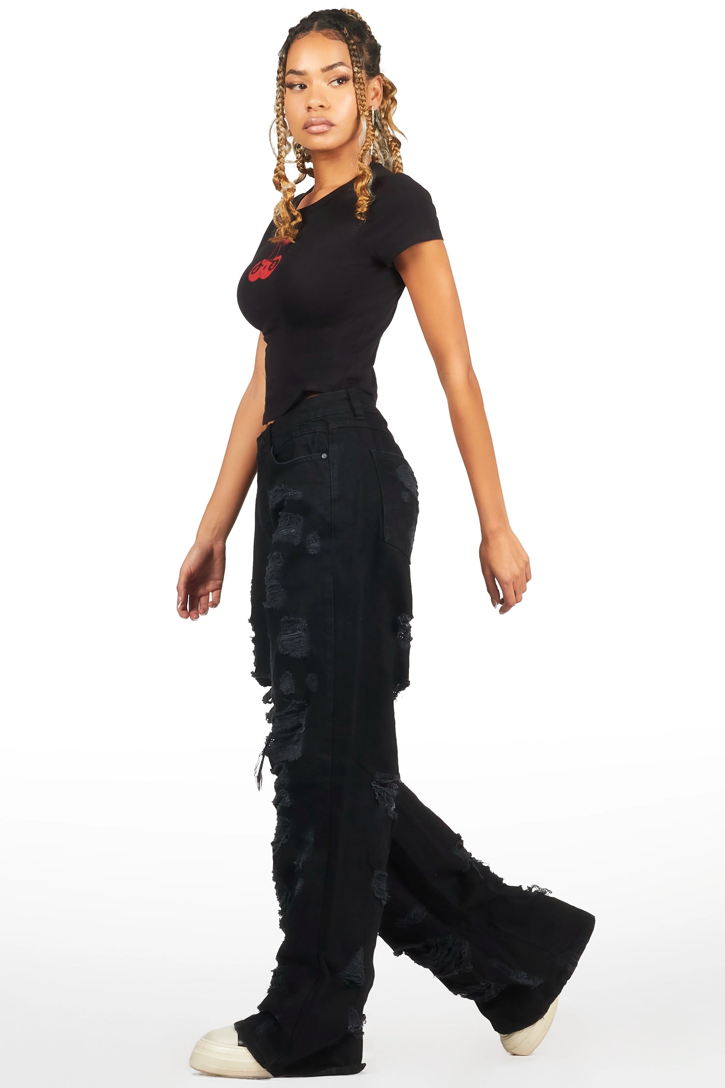 Tamyra Black Baggy Jean