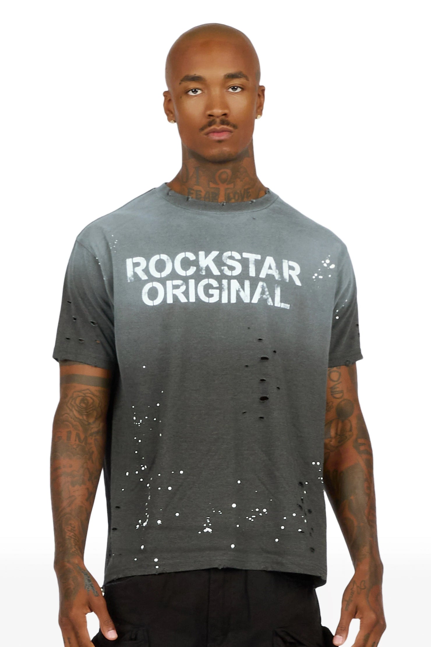 Reign Charcoal Oversized Graphic T-Shirt