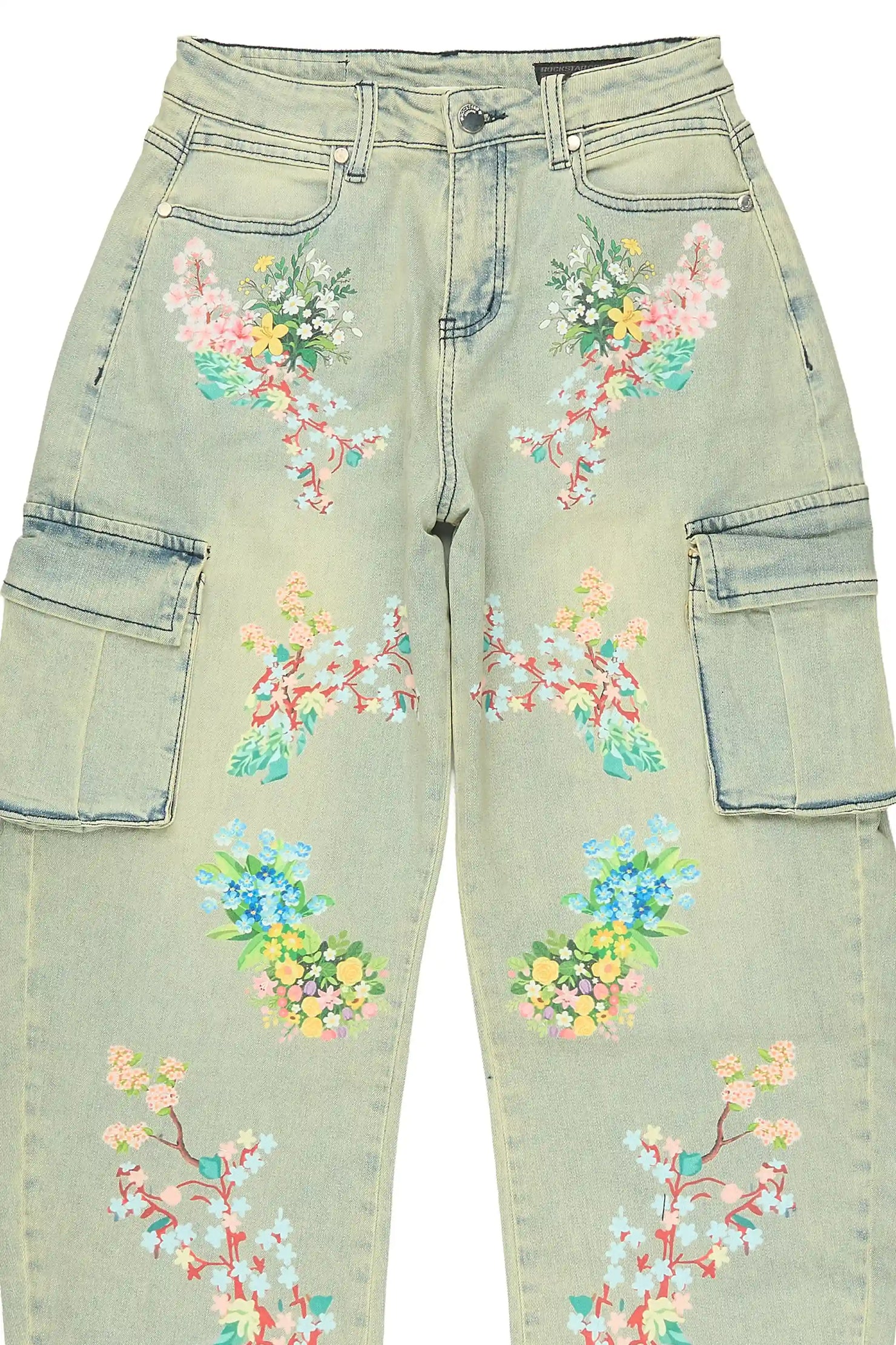 Girls Zionta Light Blue Barrel Fit Jean