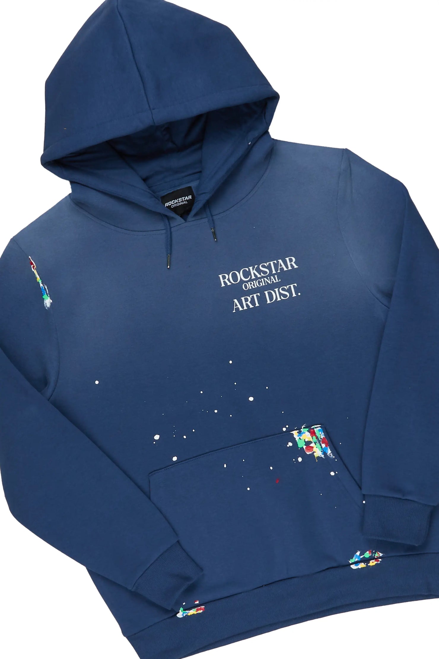 Rockstar Art Dist. Navy Super Stacked Pant Set