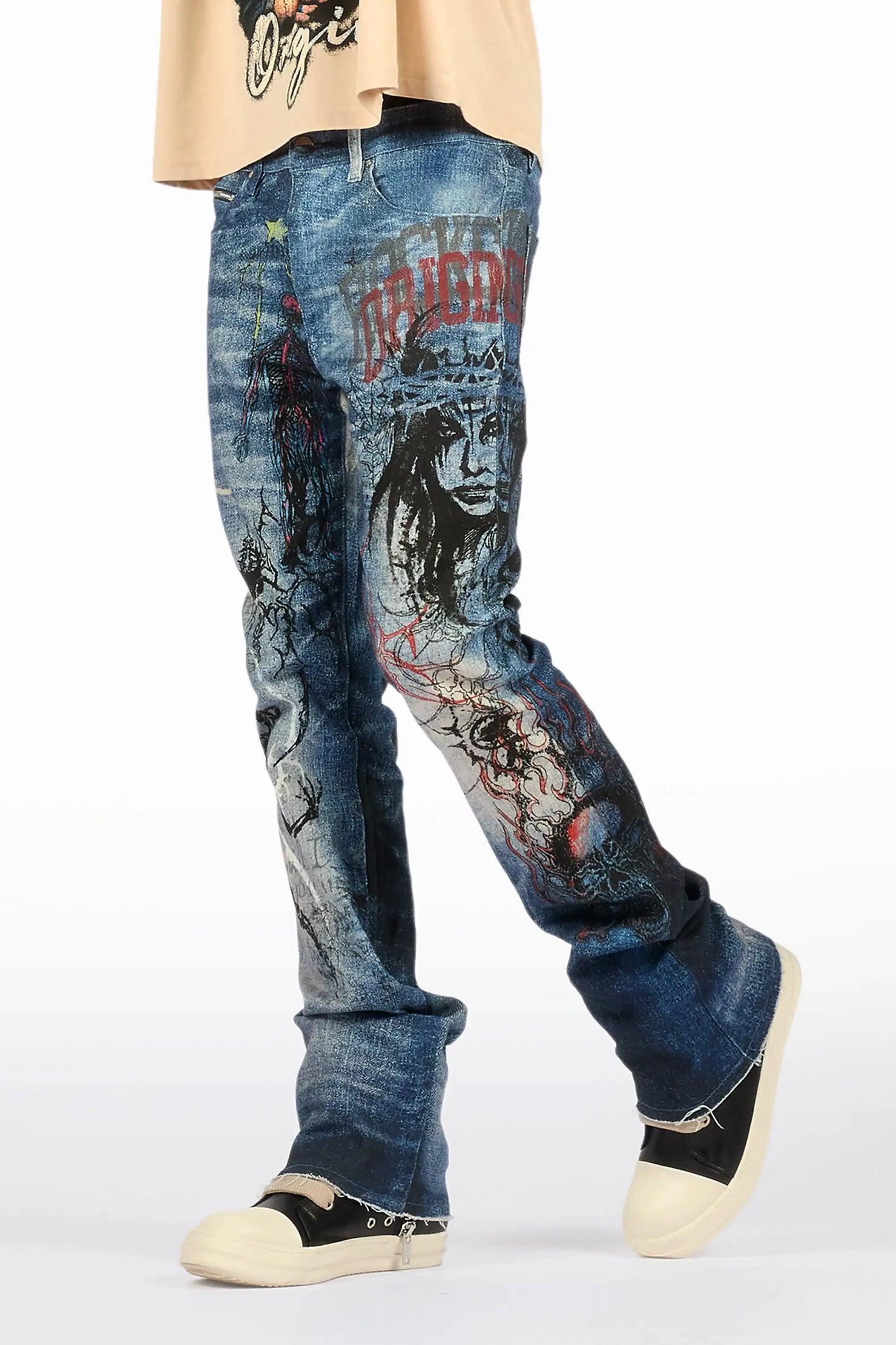 Blaytex Blue Stacked Flare Jean