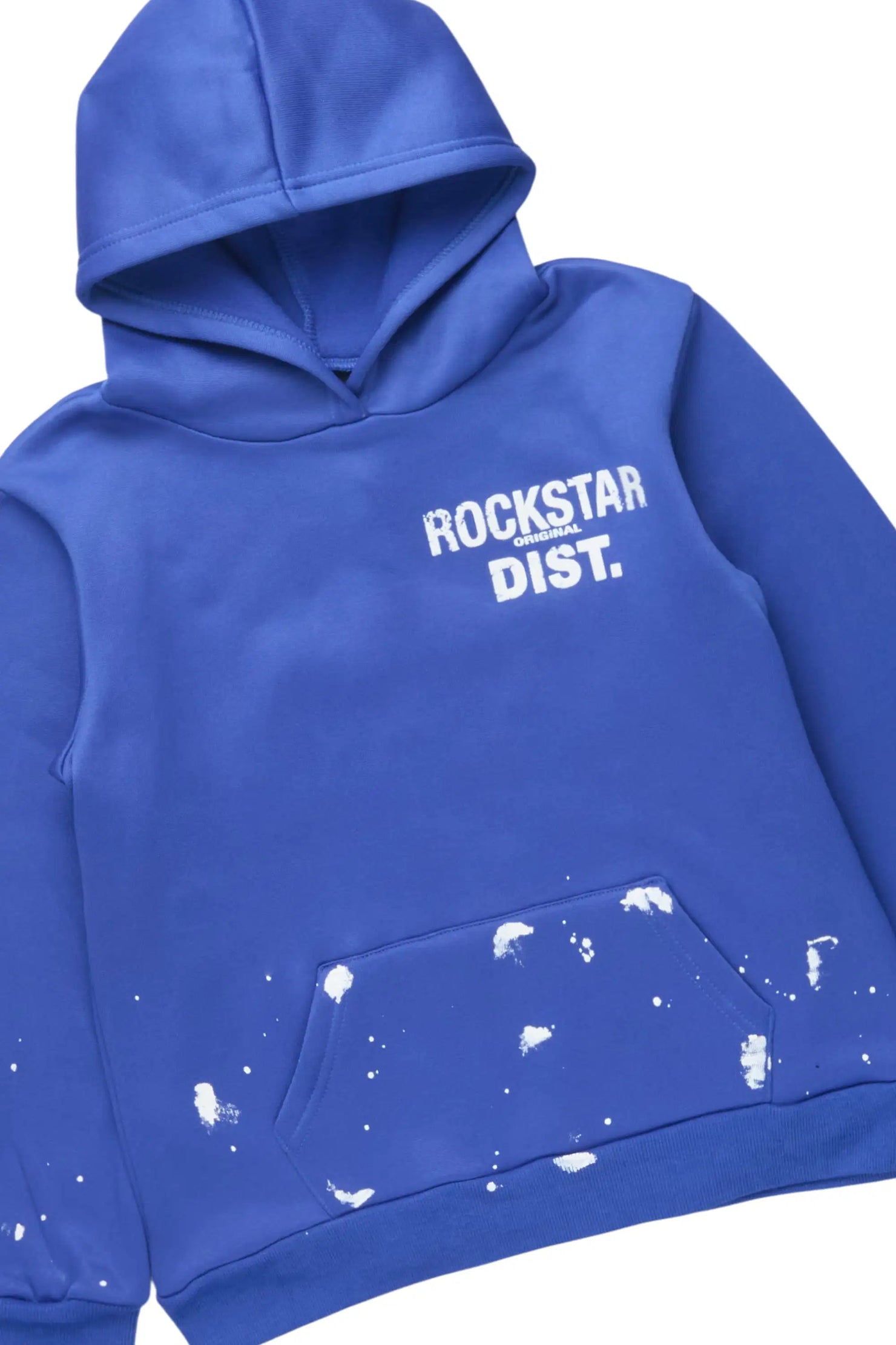 Boys Raffer 2.0 Royal Blue Hoodie/Stacked Flare Track Set