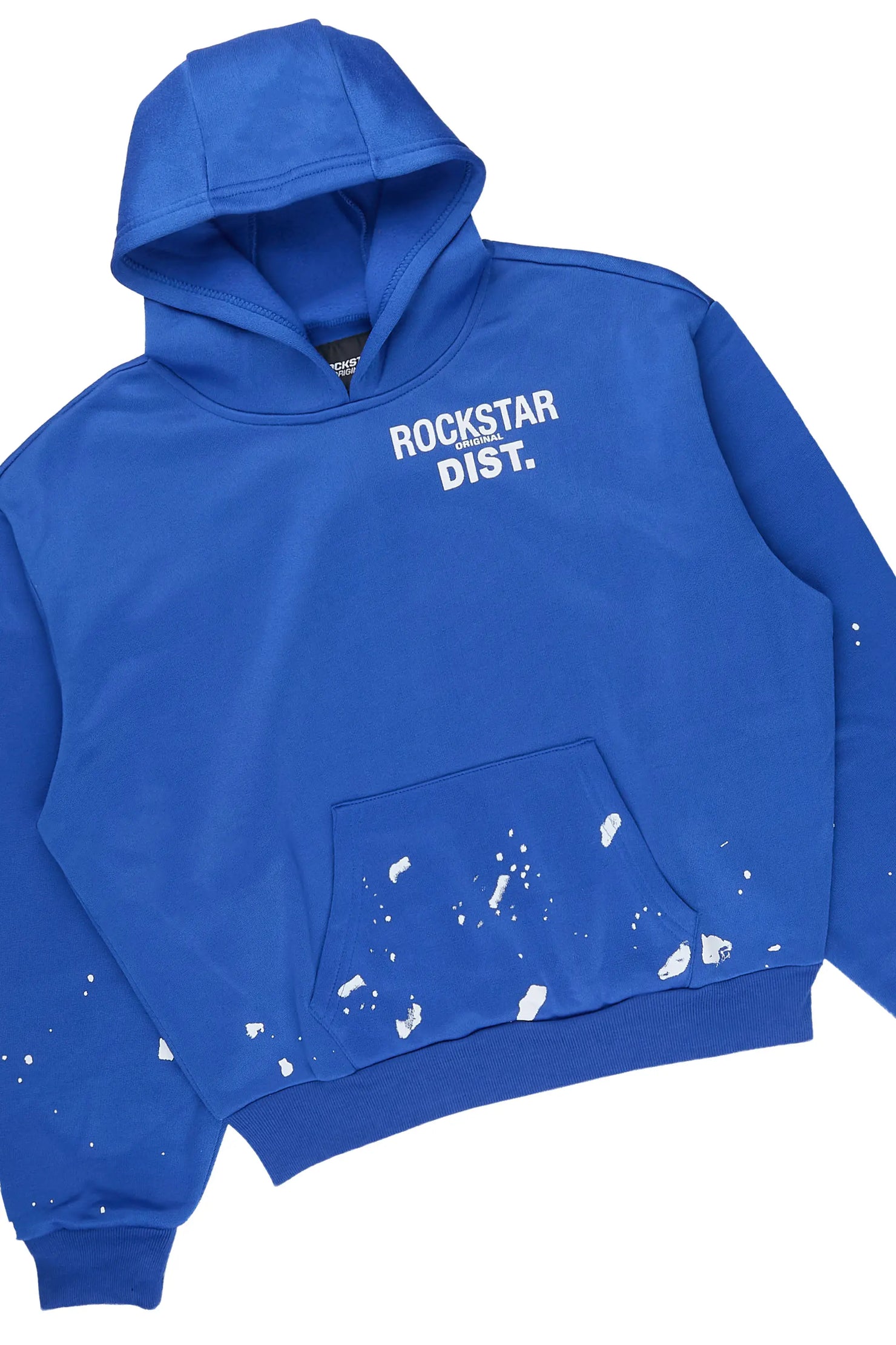 Boys Raffer 2.0 Royal Blue Hoodie/Stacked Flare Track Set