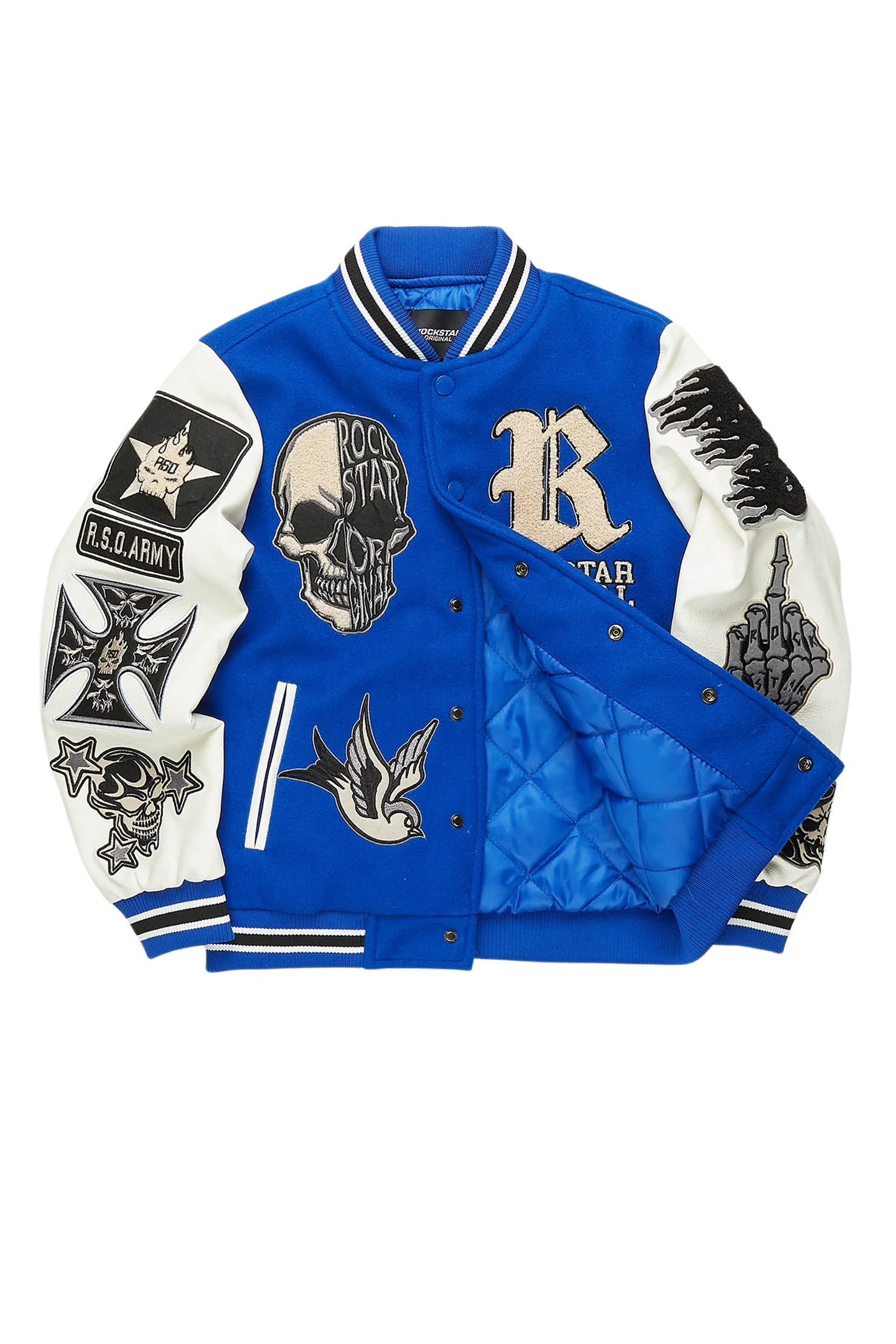 Boys Vidar Royal Blue Varsity Jacket