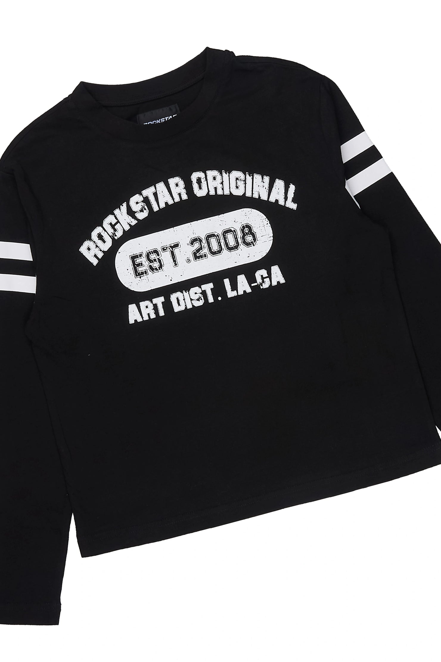Boys Alexander Black  Long Sleeve Shirt Double Waisted Super Baggy Track Set