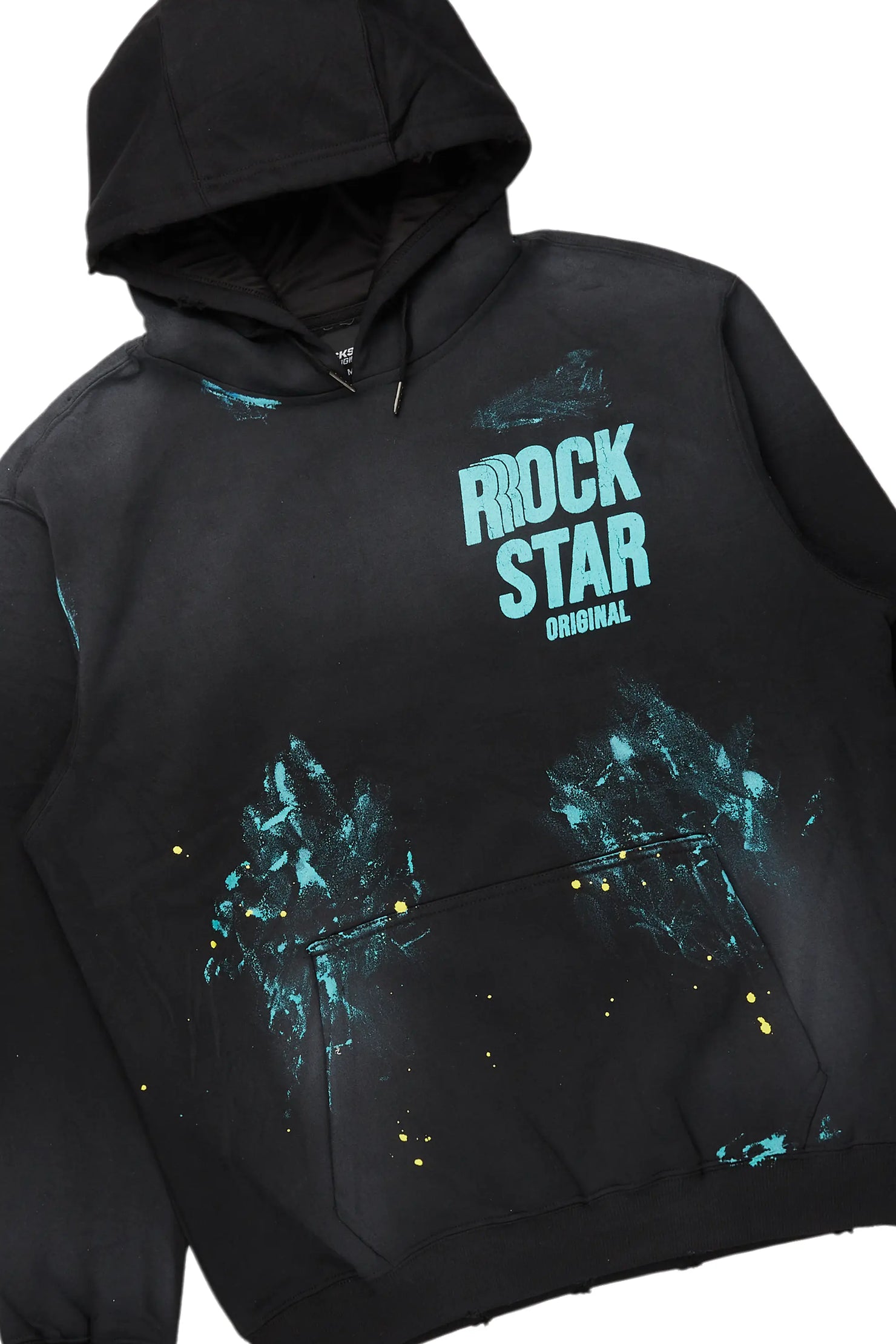 Barras Black Hoodie/Stacked Flare Jean Bundle