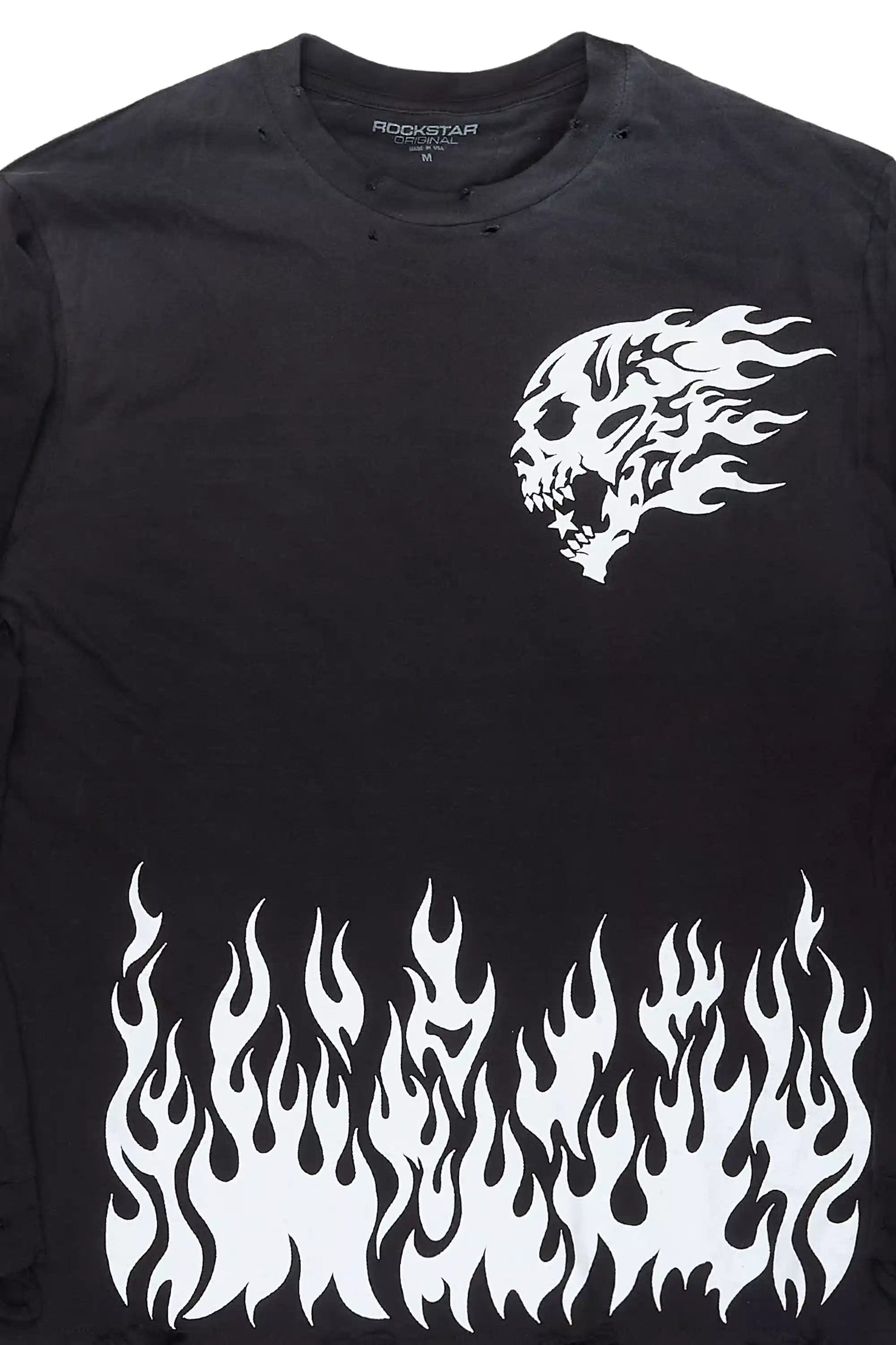 Bubble Black/White Long Sleeve Graphic T-Shirt