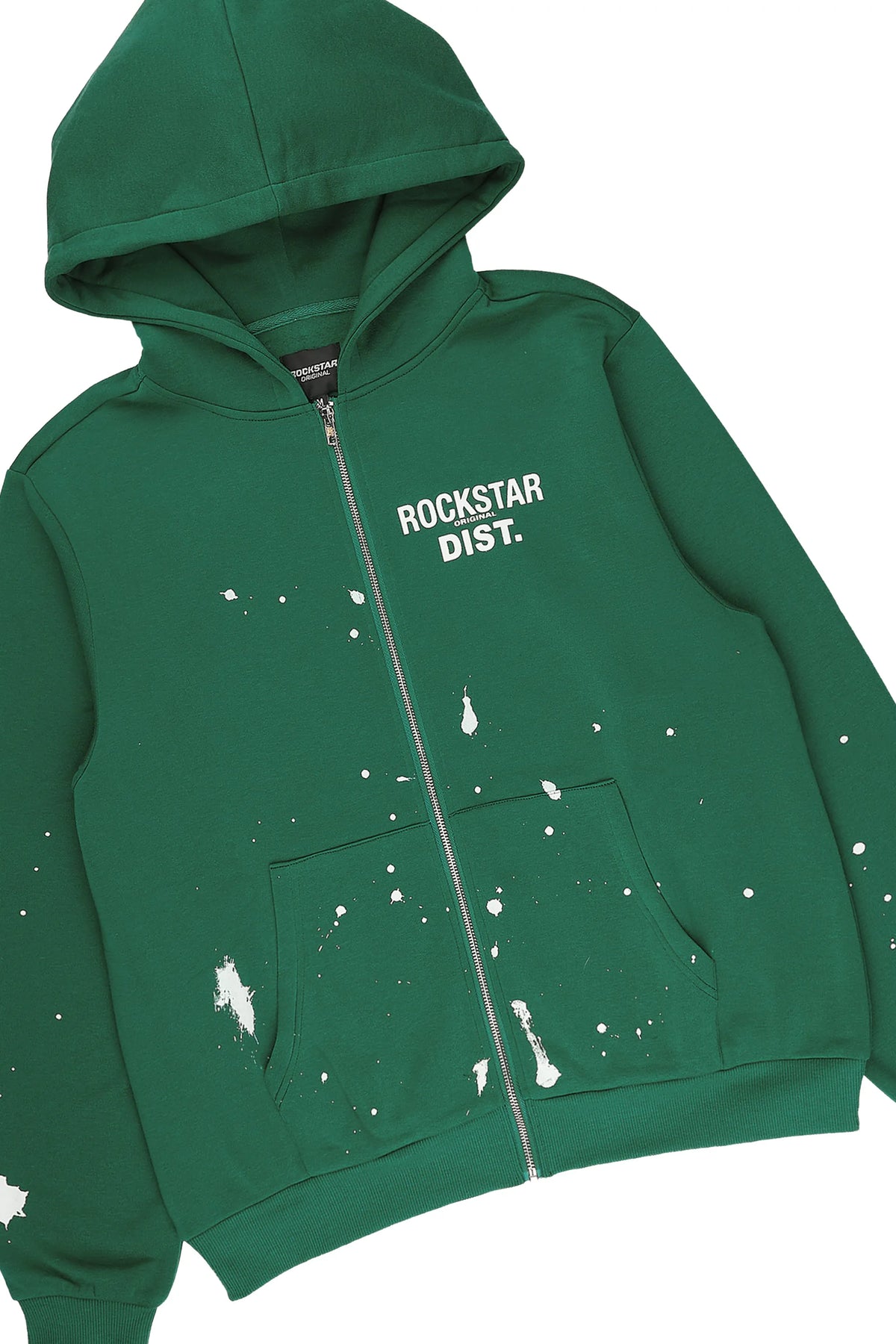 Zip Up Green Raffer Hoodie/Stacked Track Set