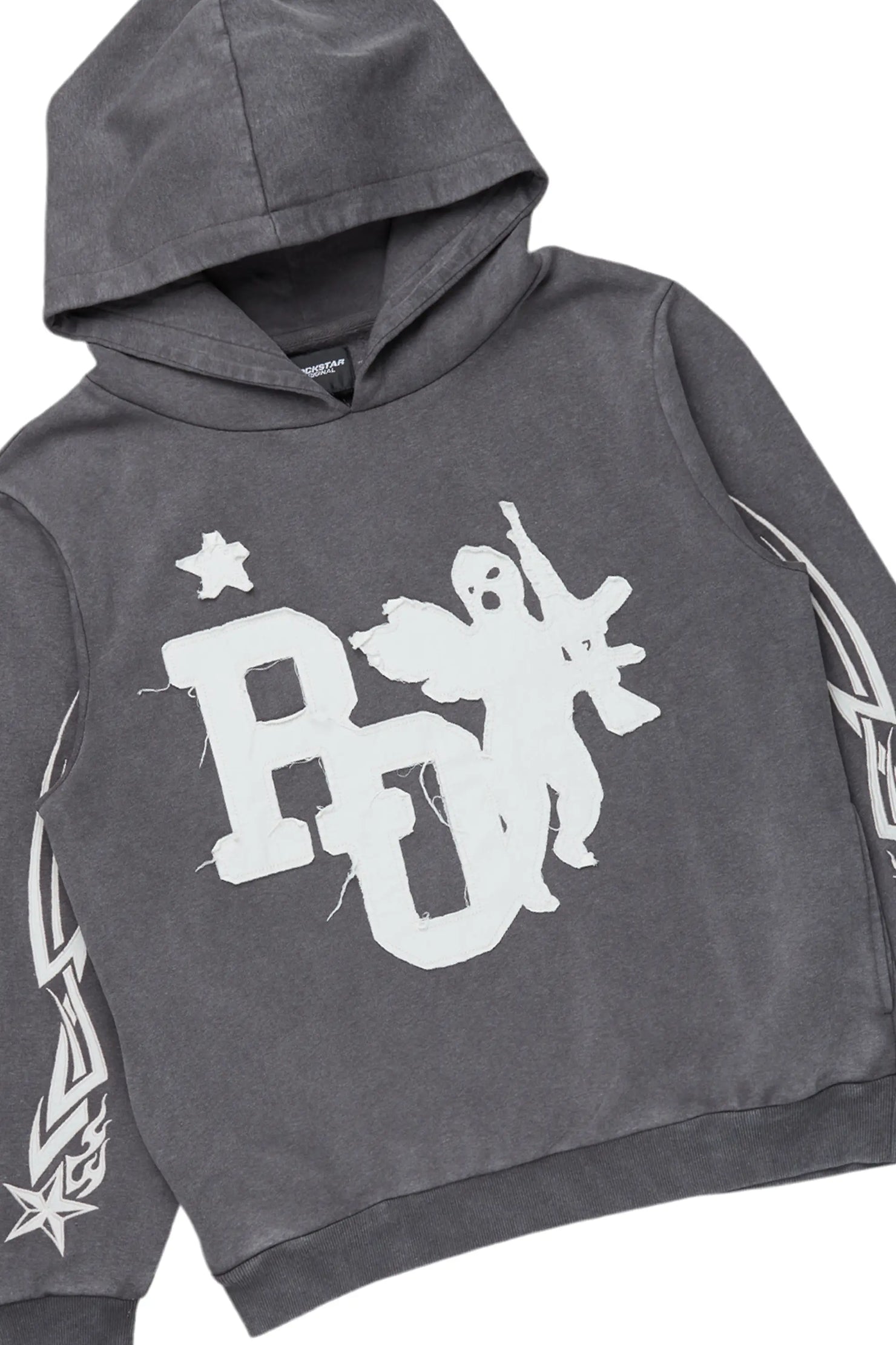 Pluton Charcoal Patchwork Stacked Track Set