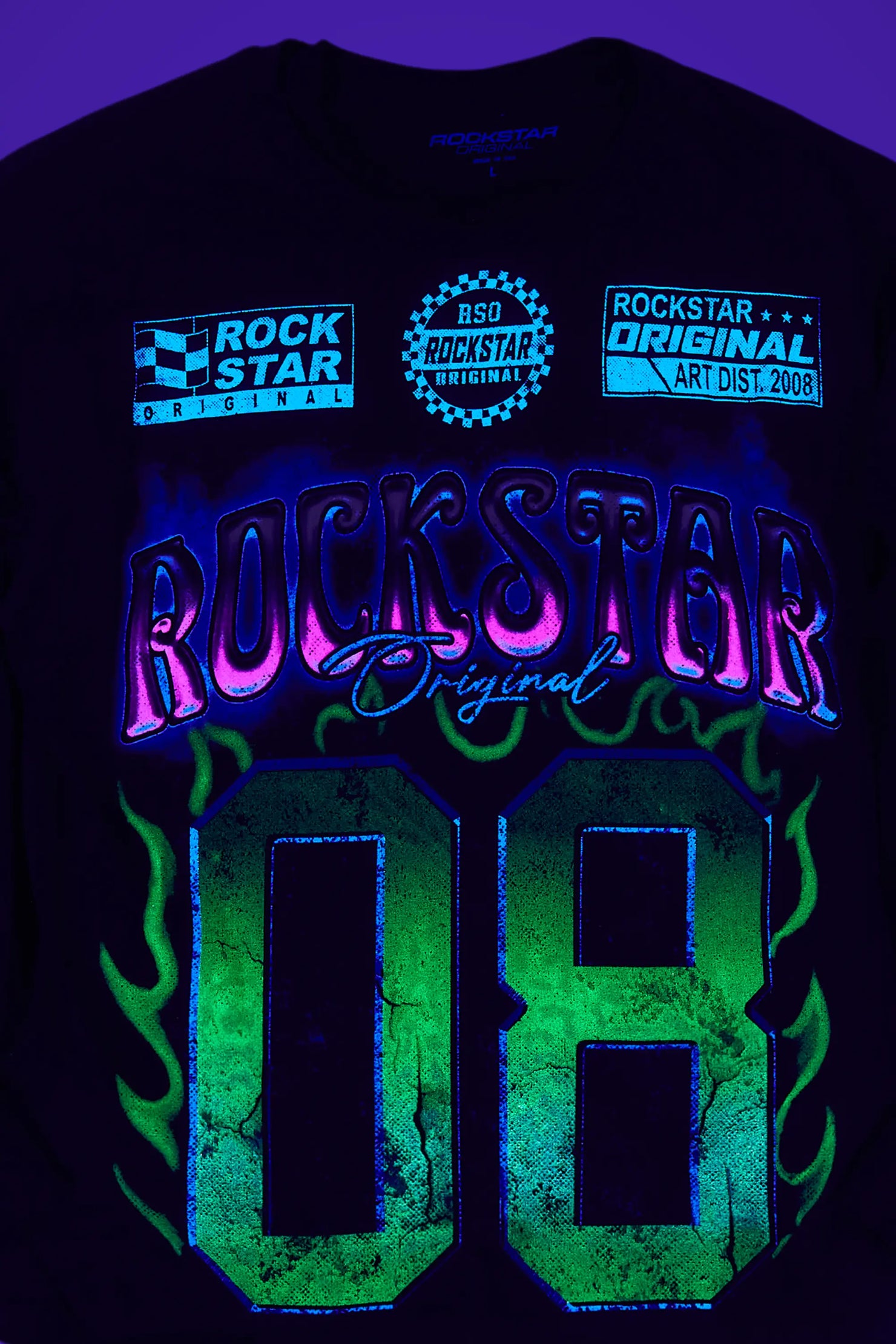 Quito Black Double Layer Graphic T-Shirt