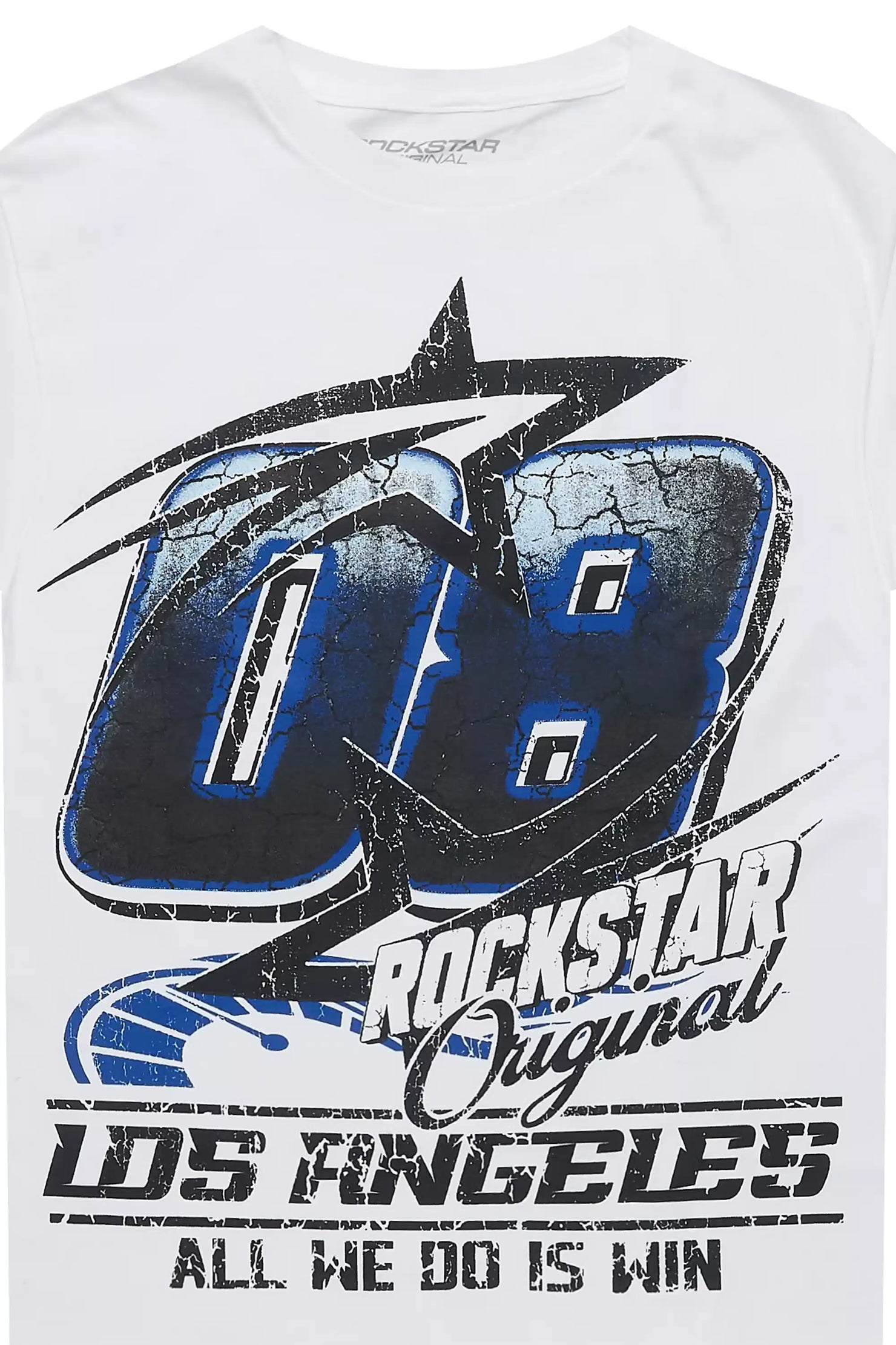 Boys Kastell White/Blue Graphic T-Shirt