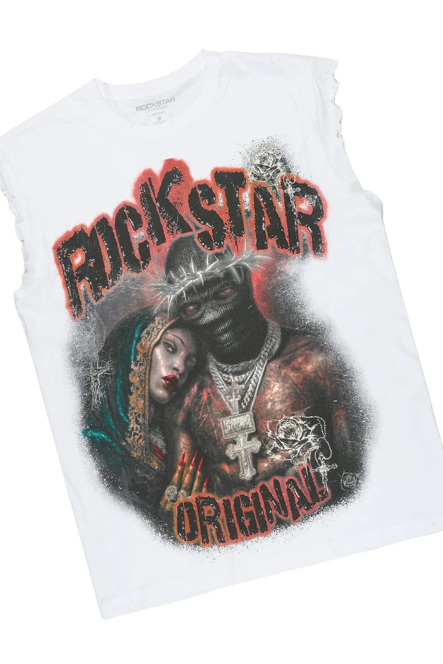 Vontae White/Black Cut Sleeve/Stacked Flare Track Set