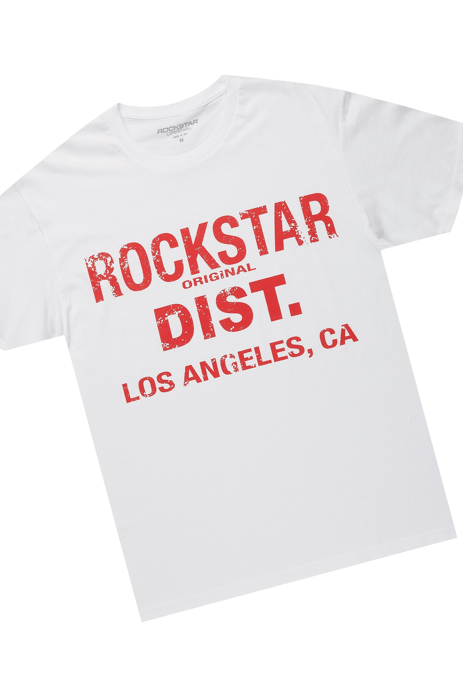 Saxon White/Red T-Shirt/Stacked Flare Jean Set