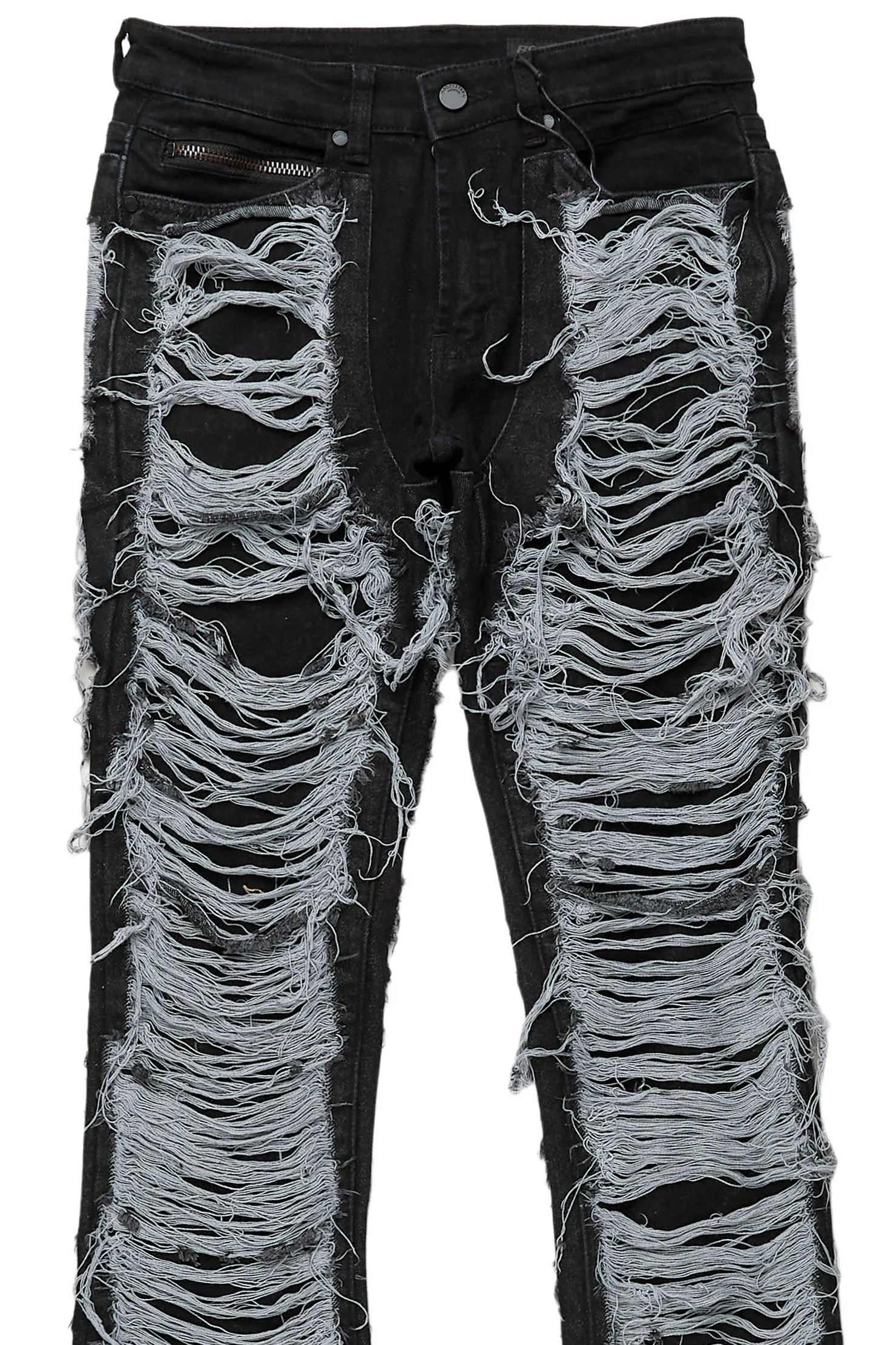 Conrad Black Stacked Flare Jean